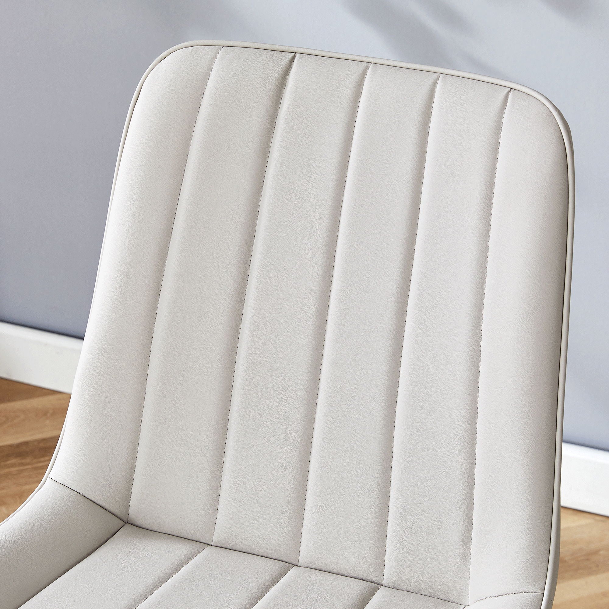 Modern Style Extended Seat Cushion Dining Chair Set