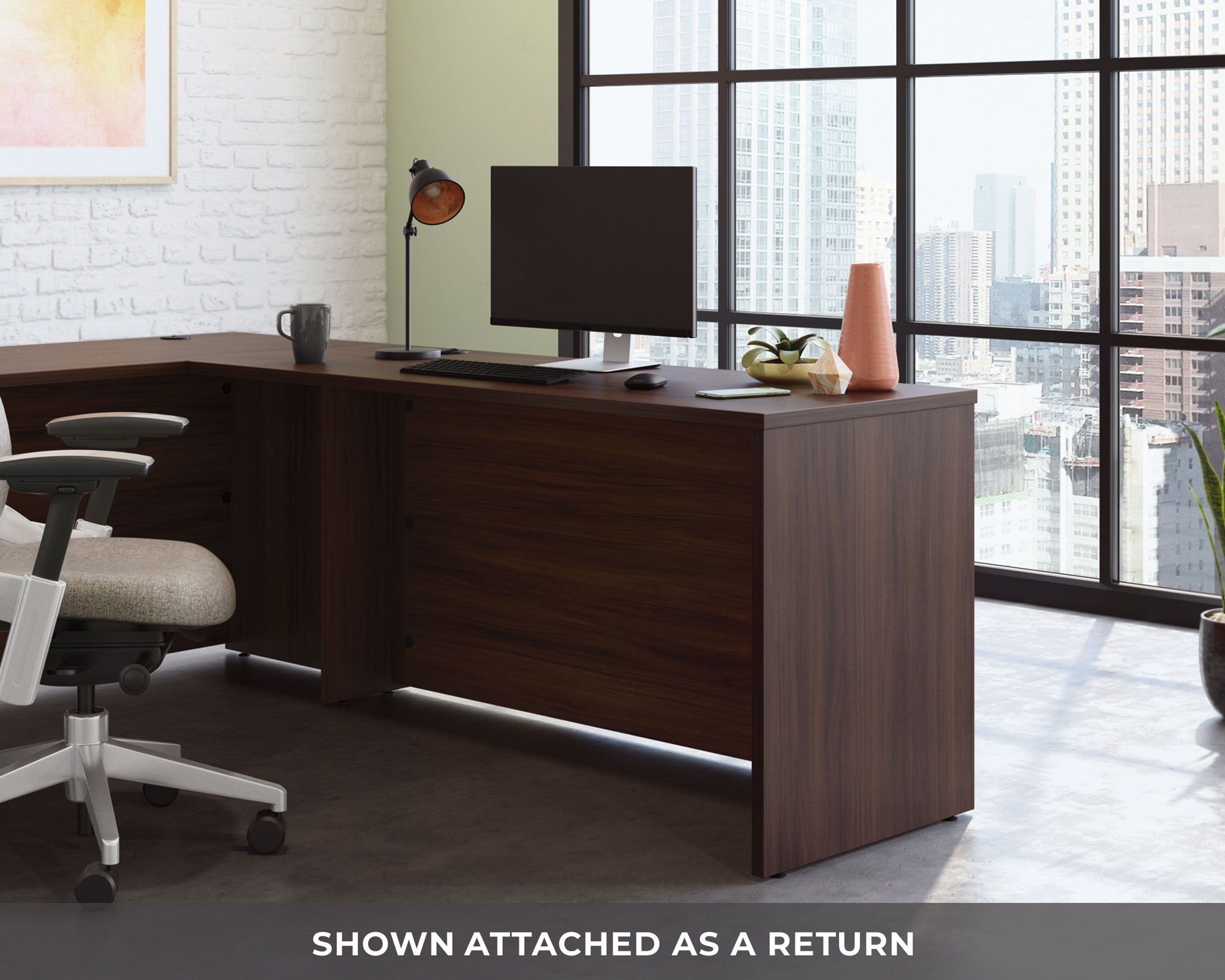 Commercial Desk 60" x 24" in Noble Elm