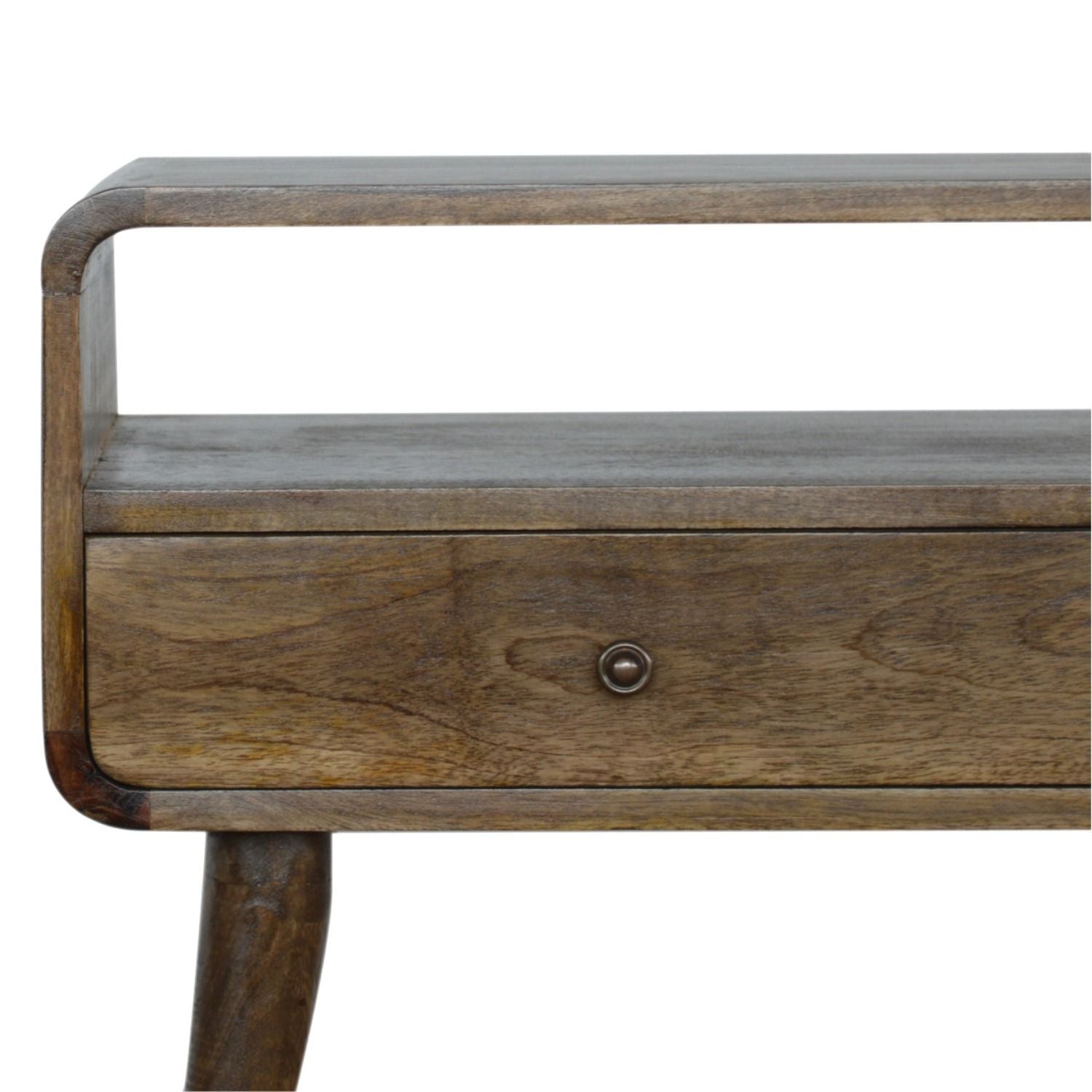Solid Wood Curved Console Table