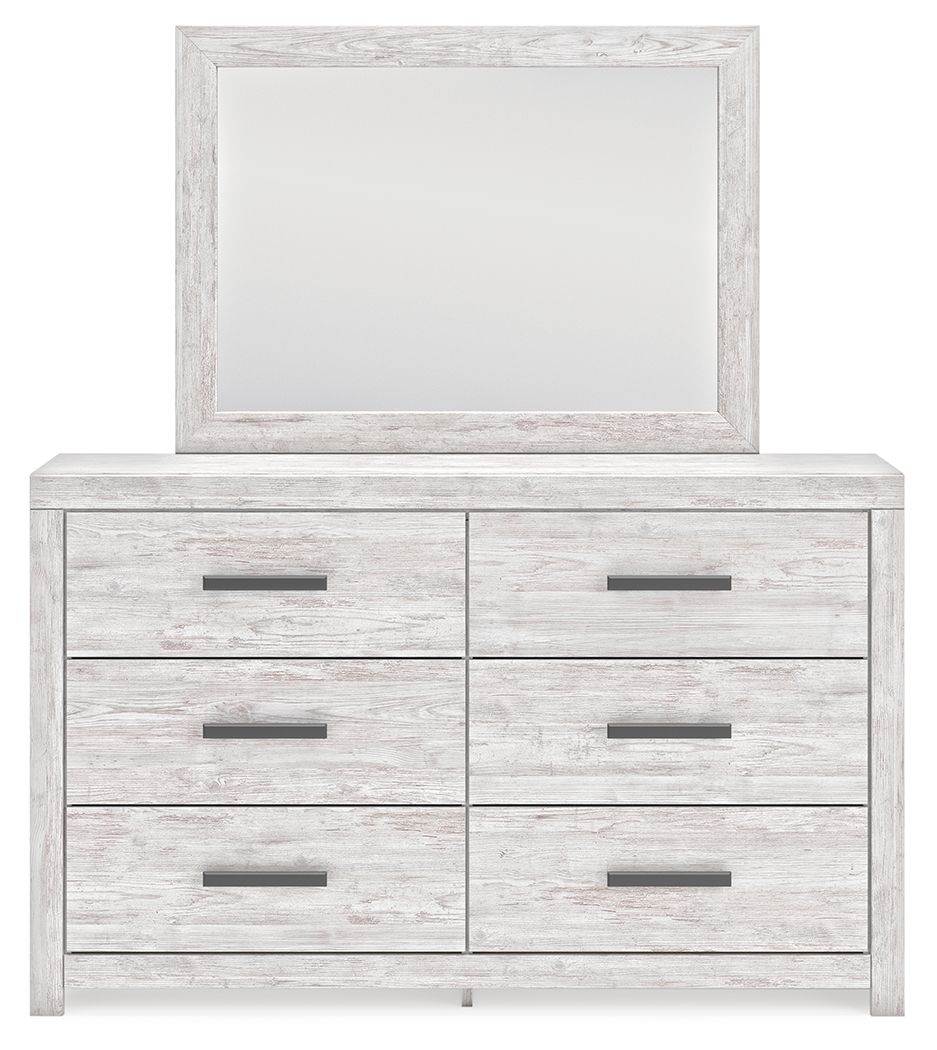 Signature Design by Ashley® Cayboni - Whitewash - Dresser And Mirror | Meri Furniture