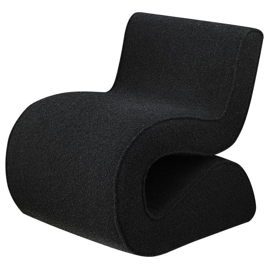 Coaster Fine Furniture Ronea - Boucle Upholstered Armless Curved Chair | Meri Furniture