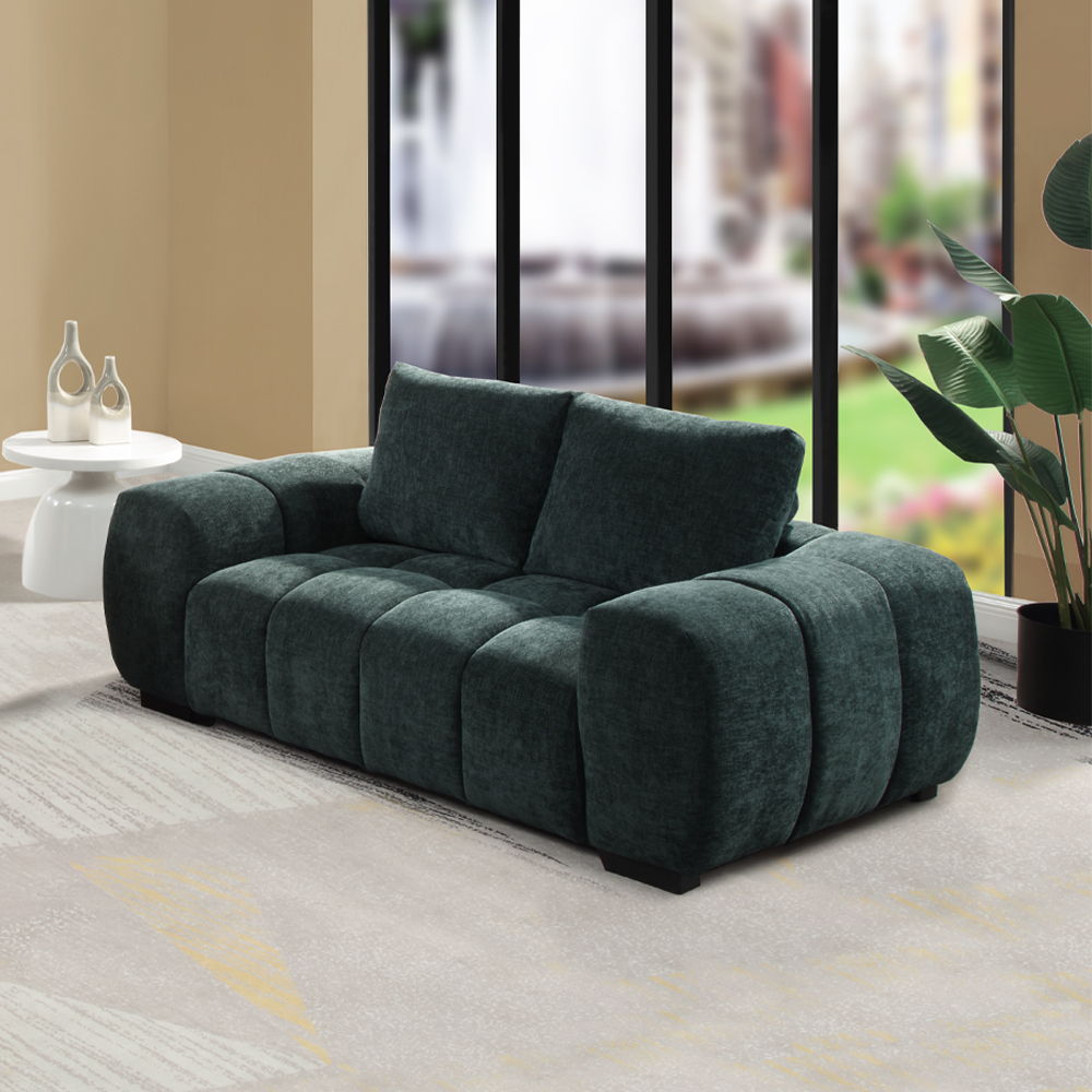 ACME Ferrand - Loveseat - Green | Meri Furniture