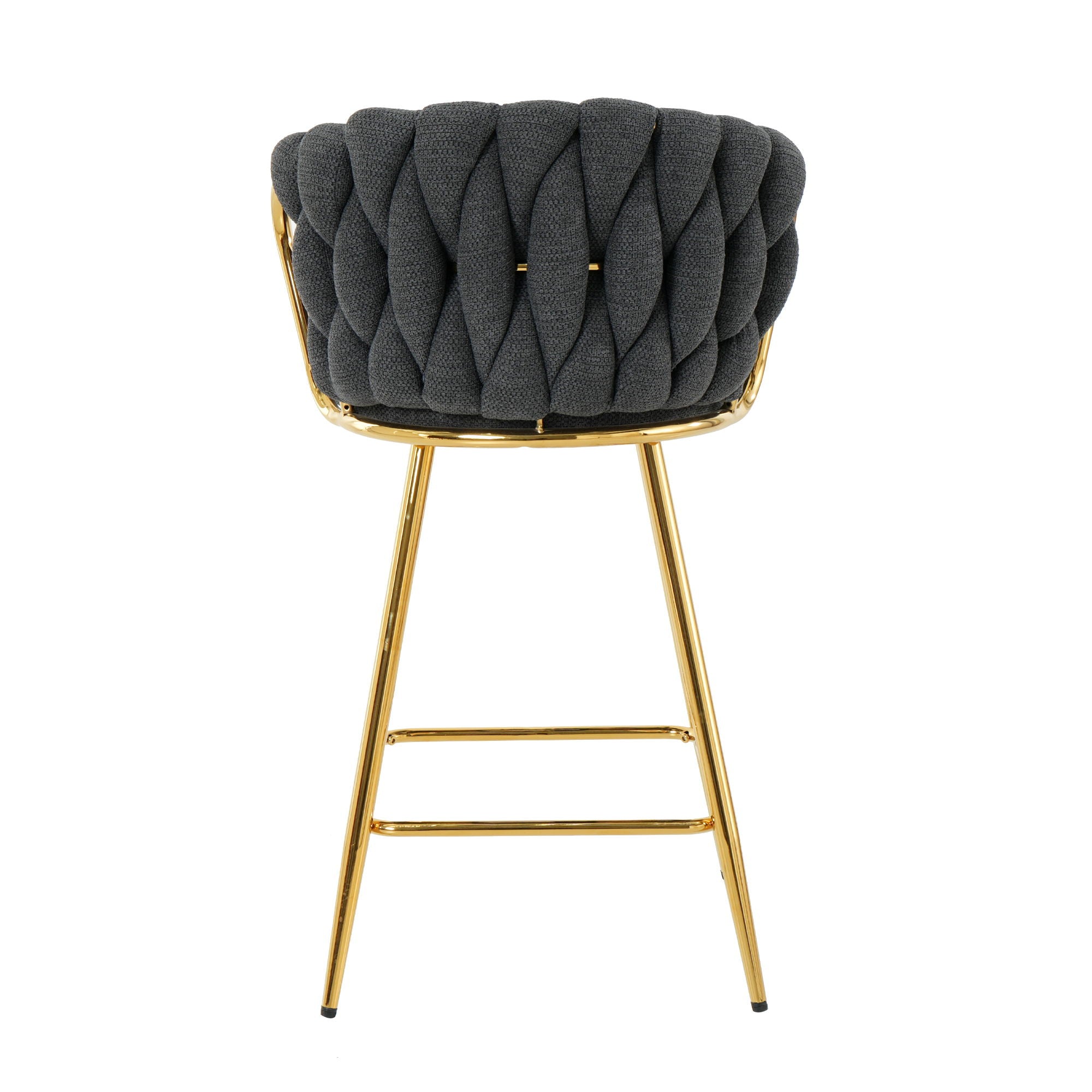 Modern Design High Stool With Plated Legs (Set of 2)