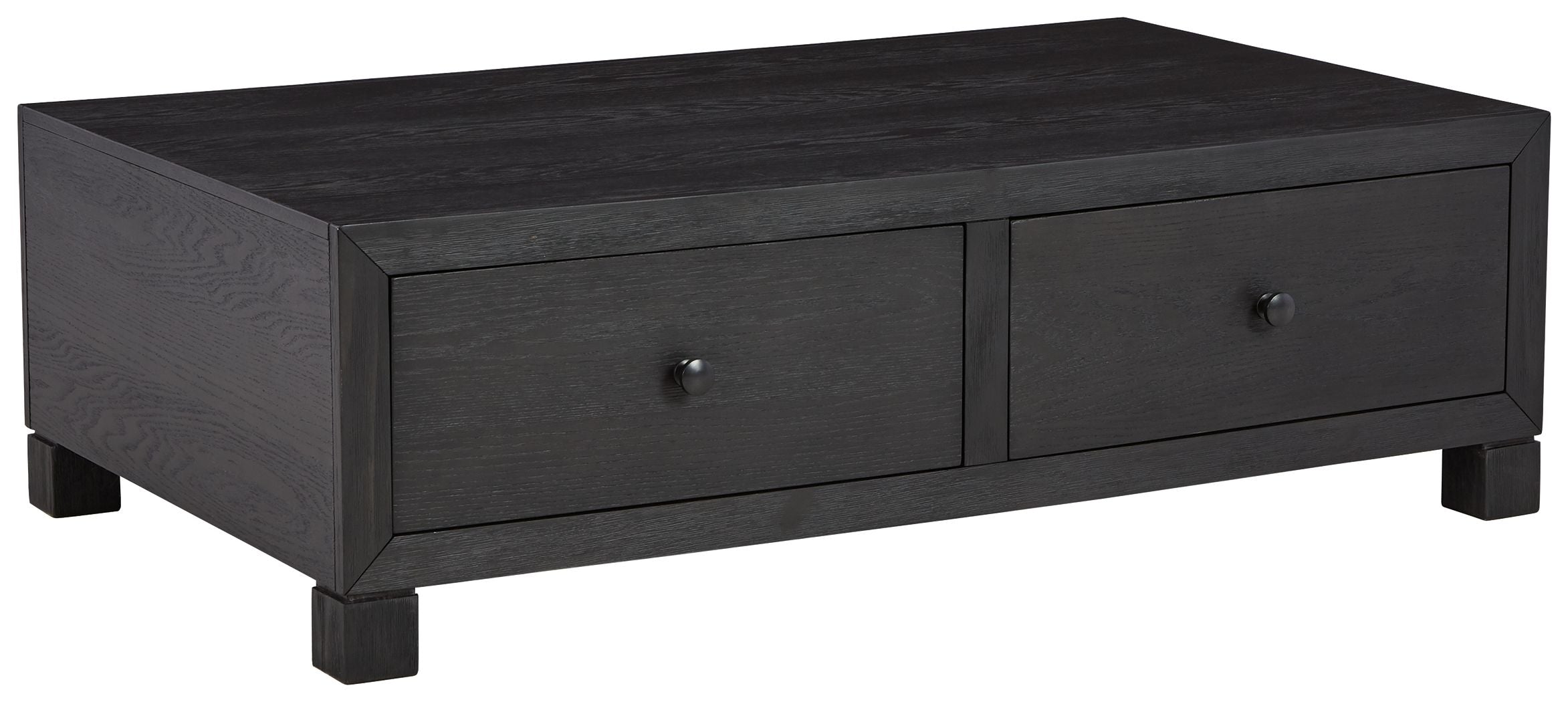 Signature Design by Ashley® Foyland - Black - Cocktail Table With Storage | Meri Furniture