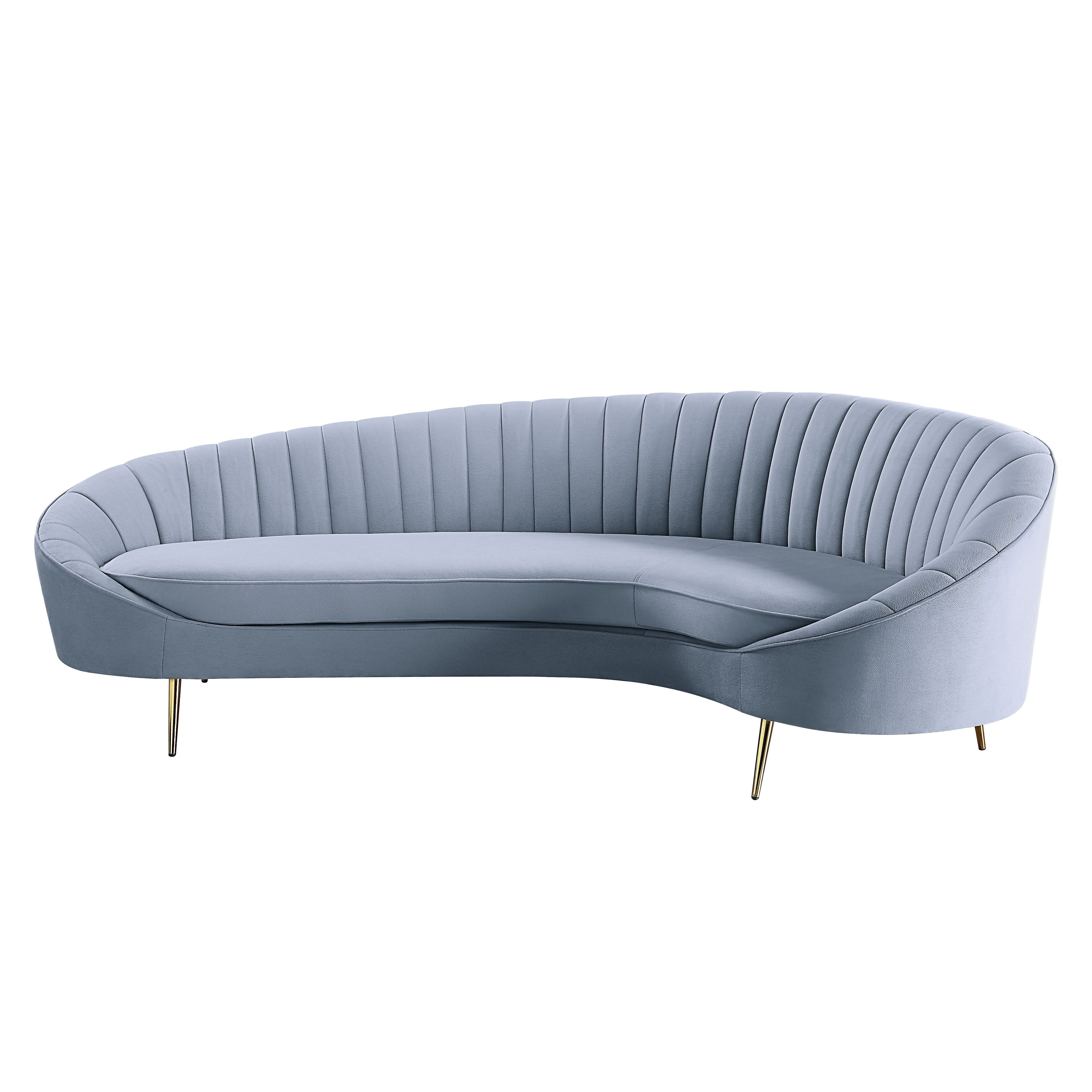 ACME Ballard - Sofa - Light Gray Velvet | Meri Furniture