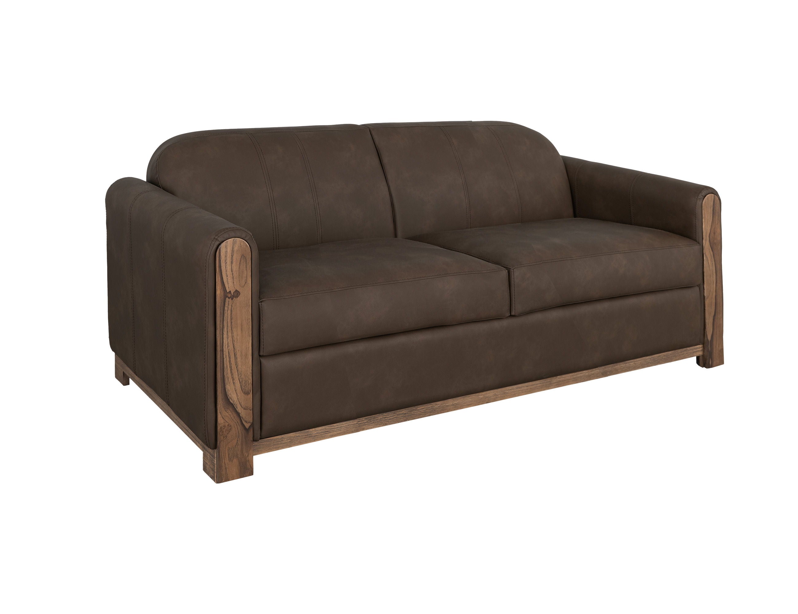 International Furniture Direct Balam - Loveseat - Dark Brown | Meri Furniture
