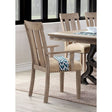 ACME Nathaniel - Chair (Set of 2) - Fabric & Maple | Meri Furniture