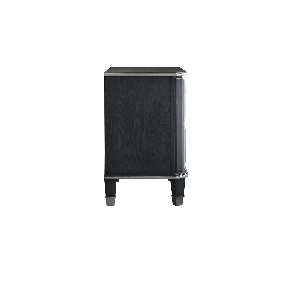House Beatrice - Nightstand - Charcoal & Light Gray