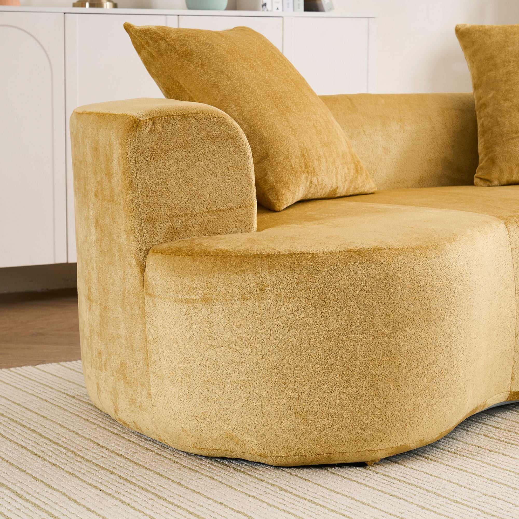 Cloud Modular Sectional Sofa With Chaise, With Deep Seat