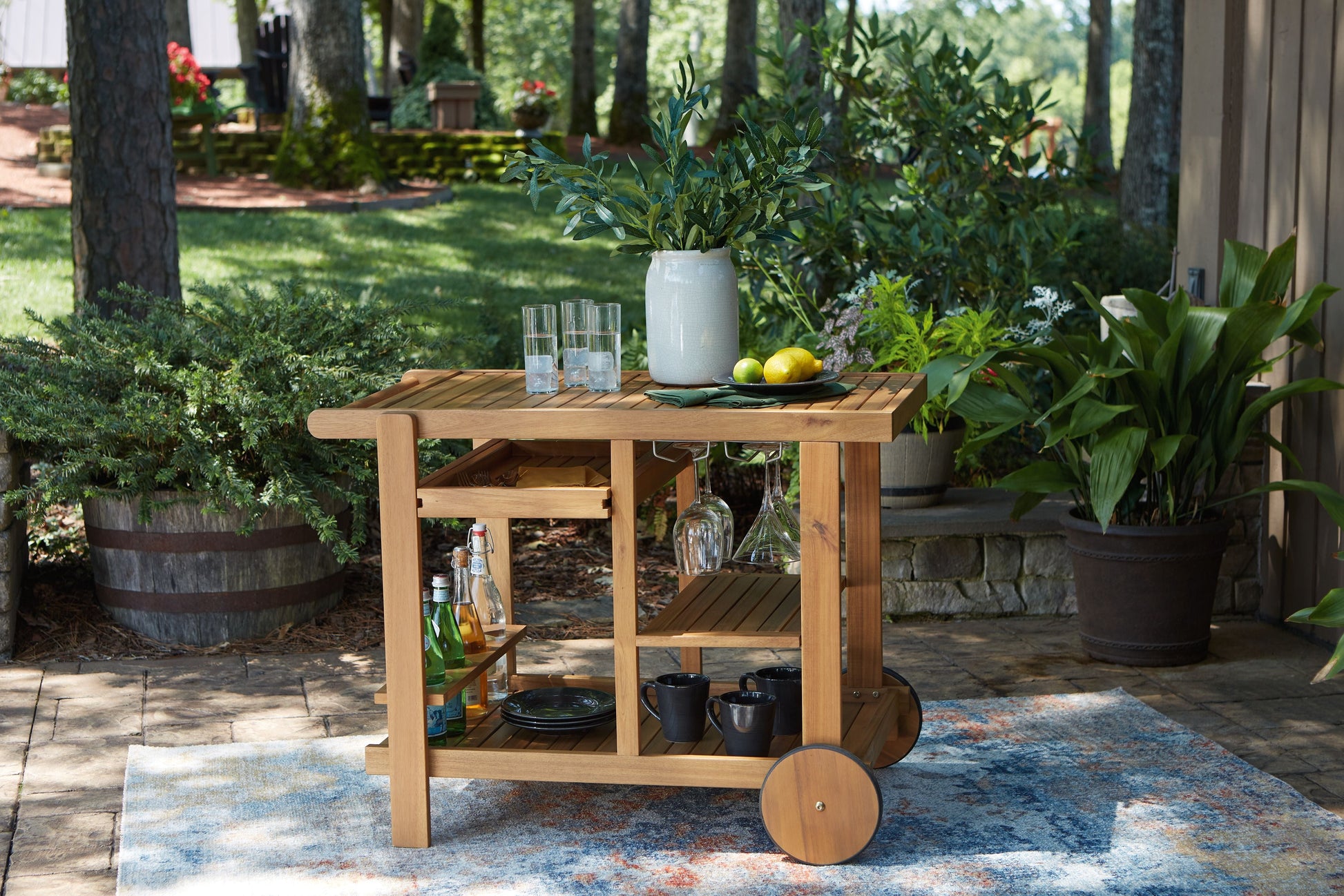 Ashley Furniture Kailani - Serving Cart | Meri Furniture