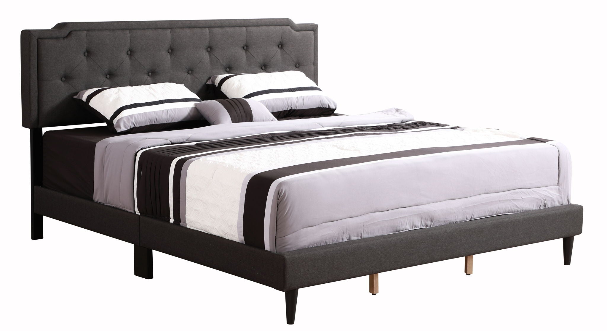 Button Tufted Bed Charming For Cozy Spaces