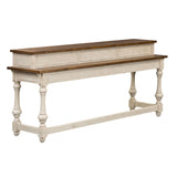 Liberty Furniture Morgan Creek - Console Bar Table - White | Meri Furniture