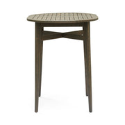 Outdoor Acacia Wood Bar Table With Slat Top