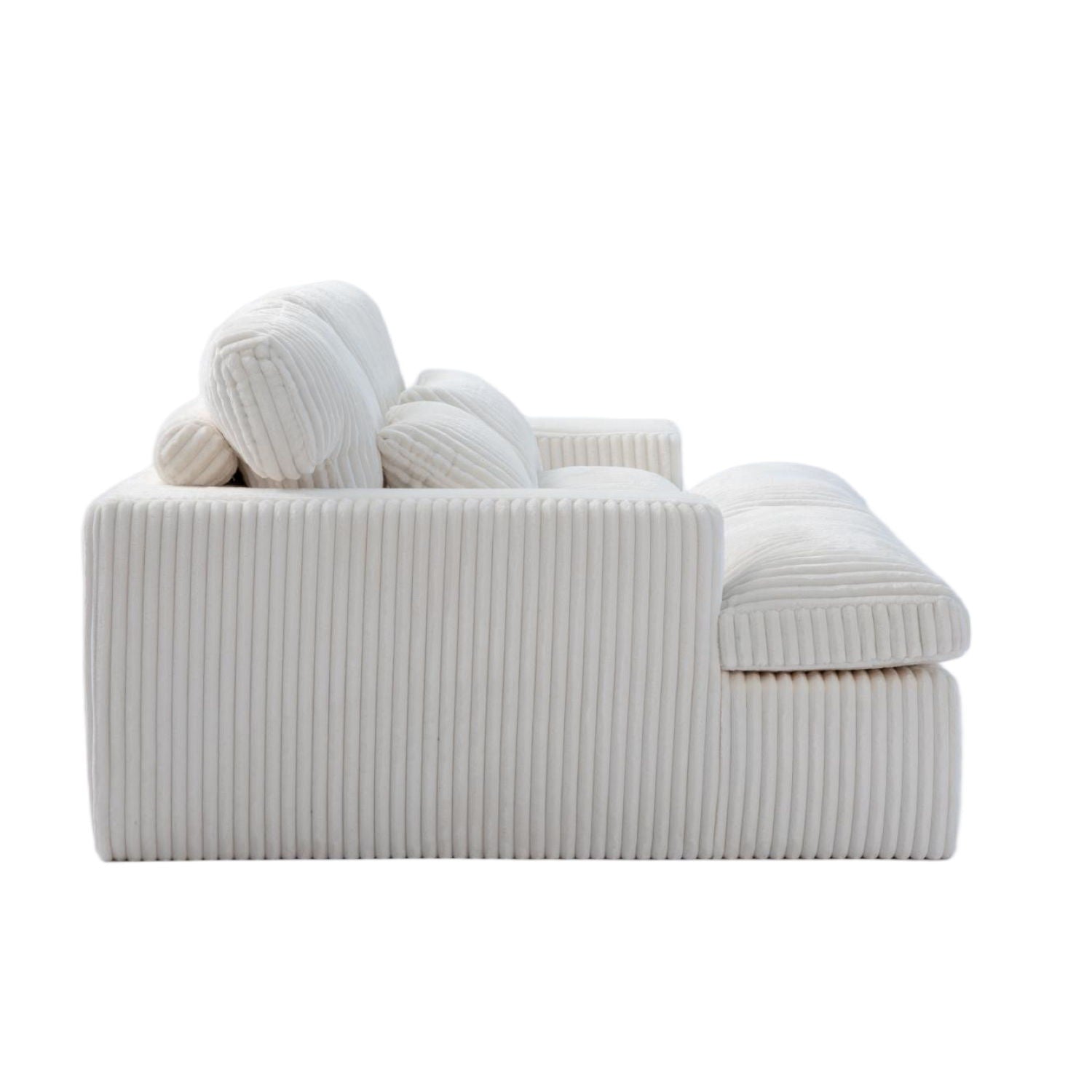 Double Chaise Lounge Chair, Oversized Upholstered Sleeper Cloud Couch