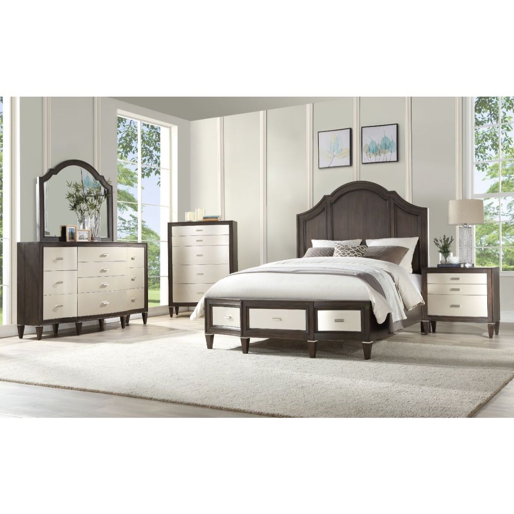 ACME Peregrine - Queen Bed - Walnut | Meri Furniture