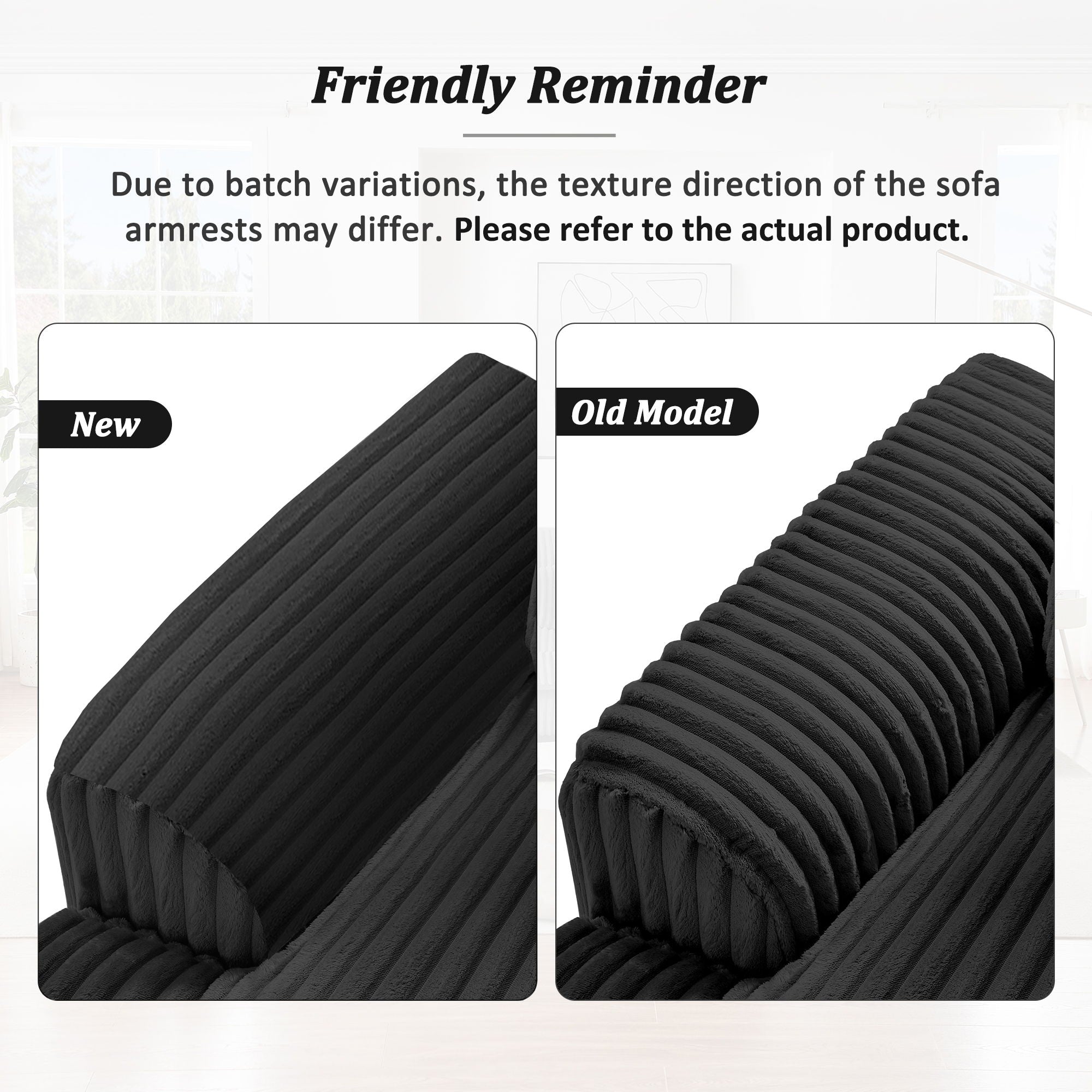 Oversized Sectional Sofa U - Shaped Sofa Couch Modern Sofa Upholstered In Soft Corduroy With A Chaise Lounge For Living Room