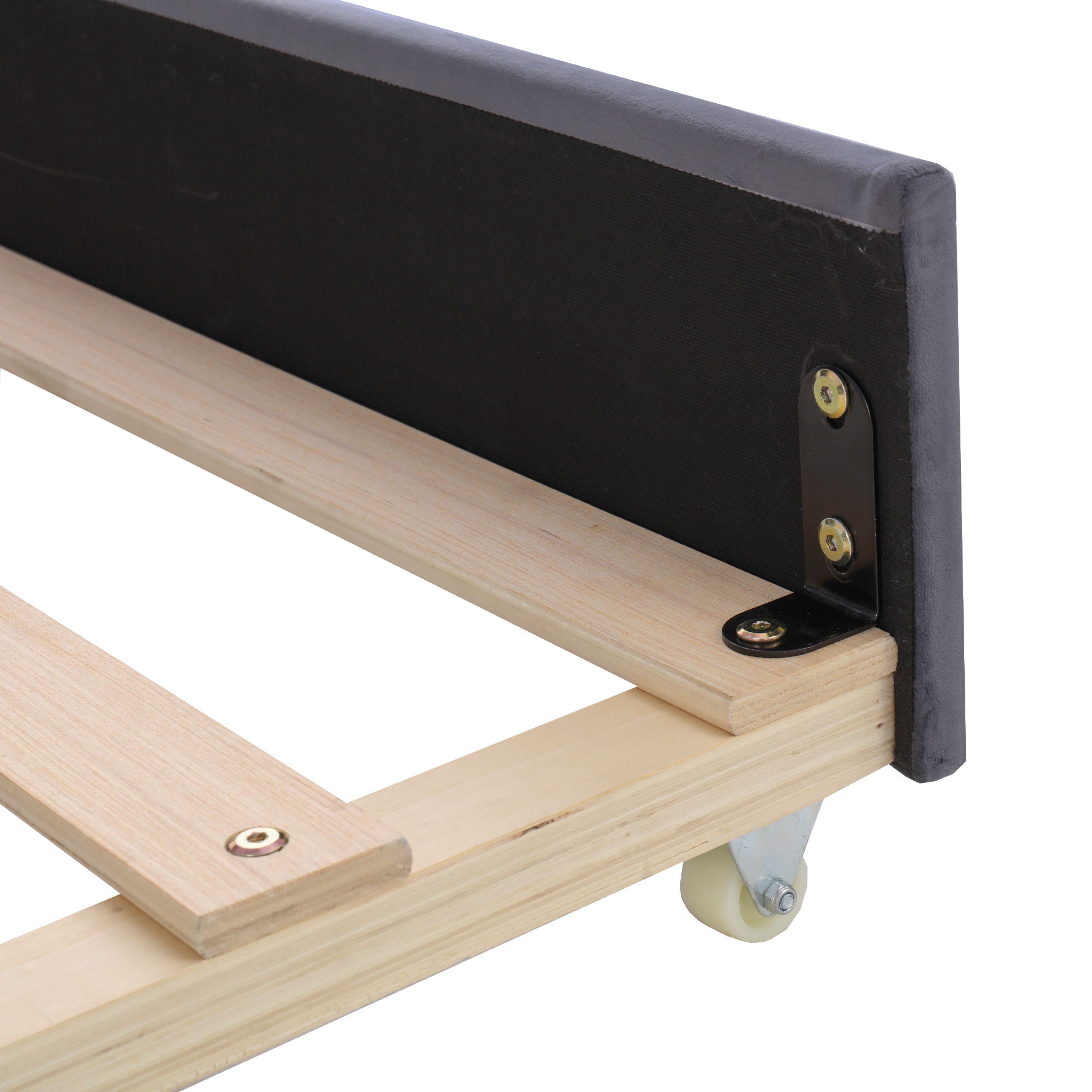 Upholstered Bed With Storage And Twin Trundle, USB Charging Ports