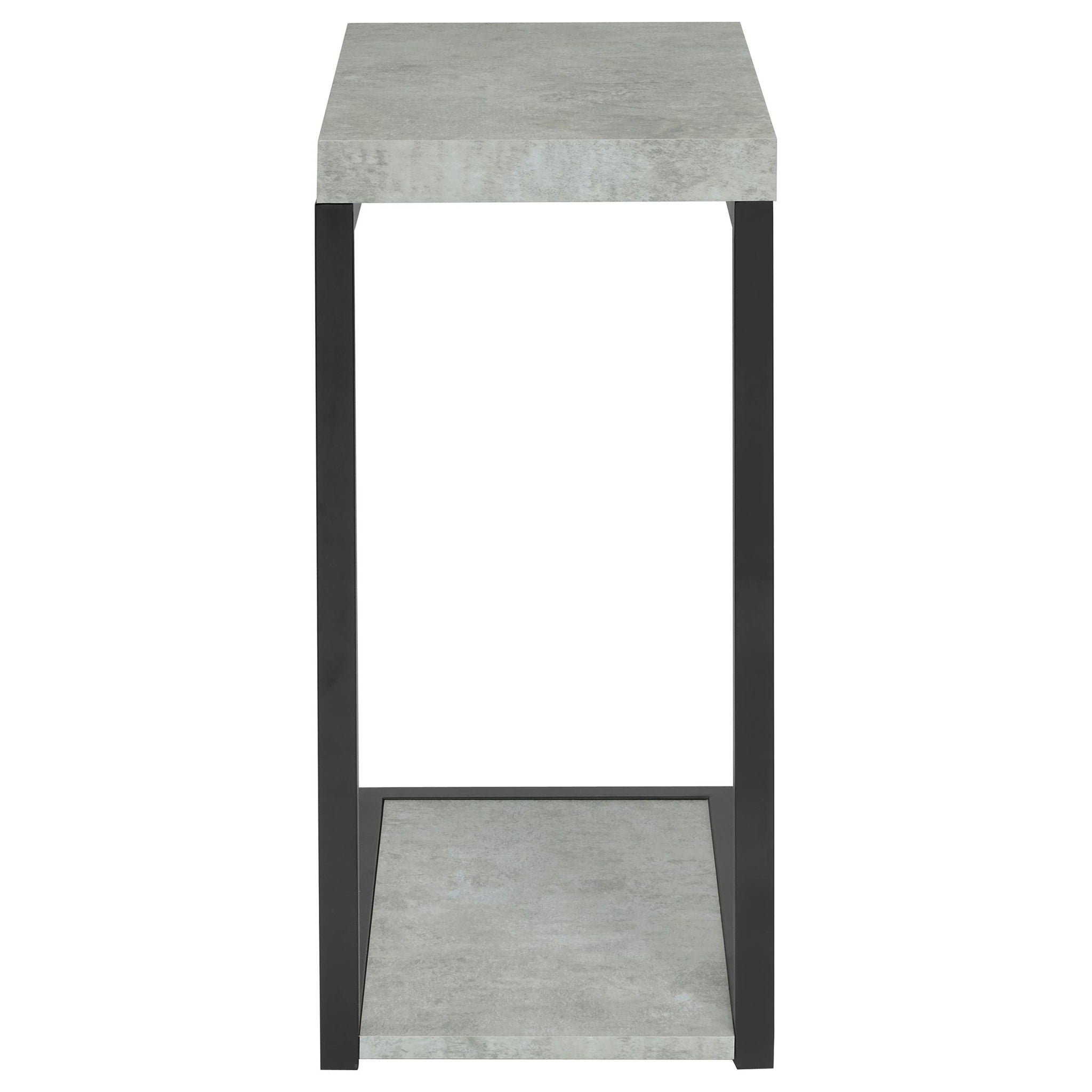 Snack Table With Industrial Base