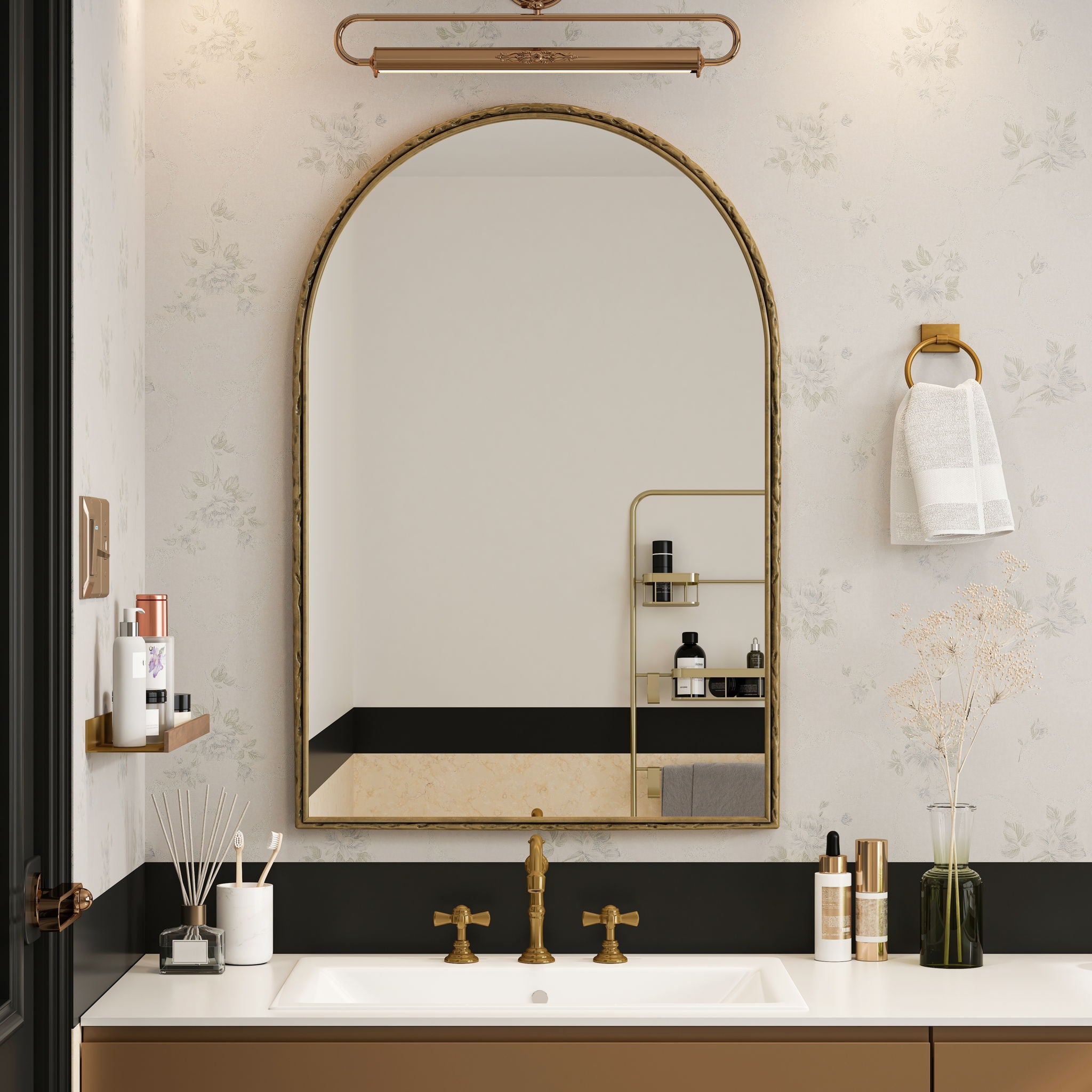 Arched Mirror With Shatterproof Glass