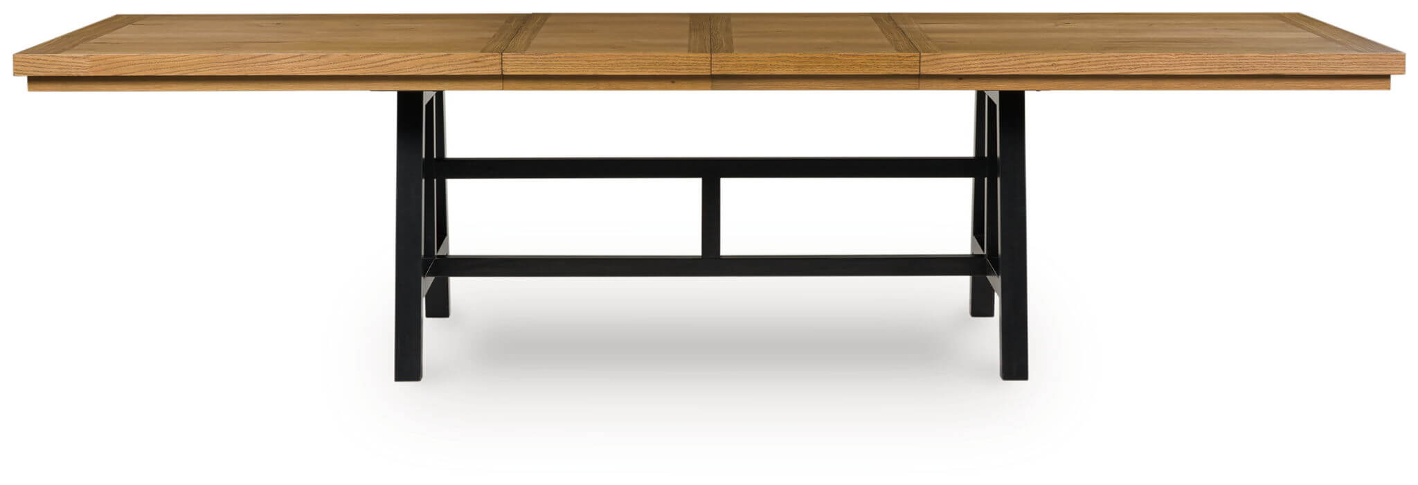 Galliden - Rectangular Dining Room Extension Table - Black / Brown