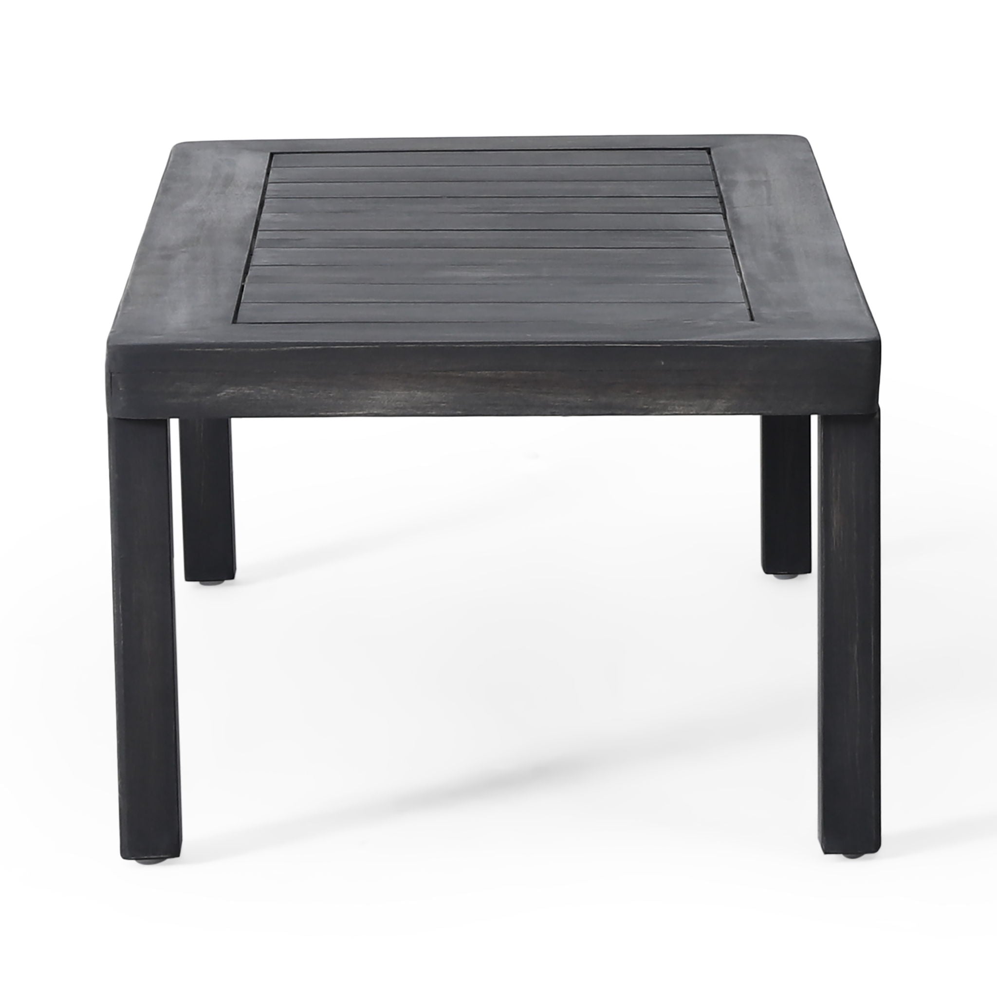 Acacia Wood Loveseat And Coffee Table Set With Cushions