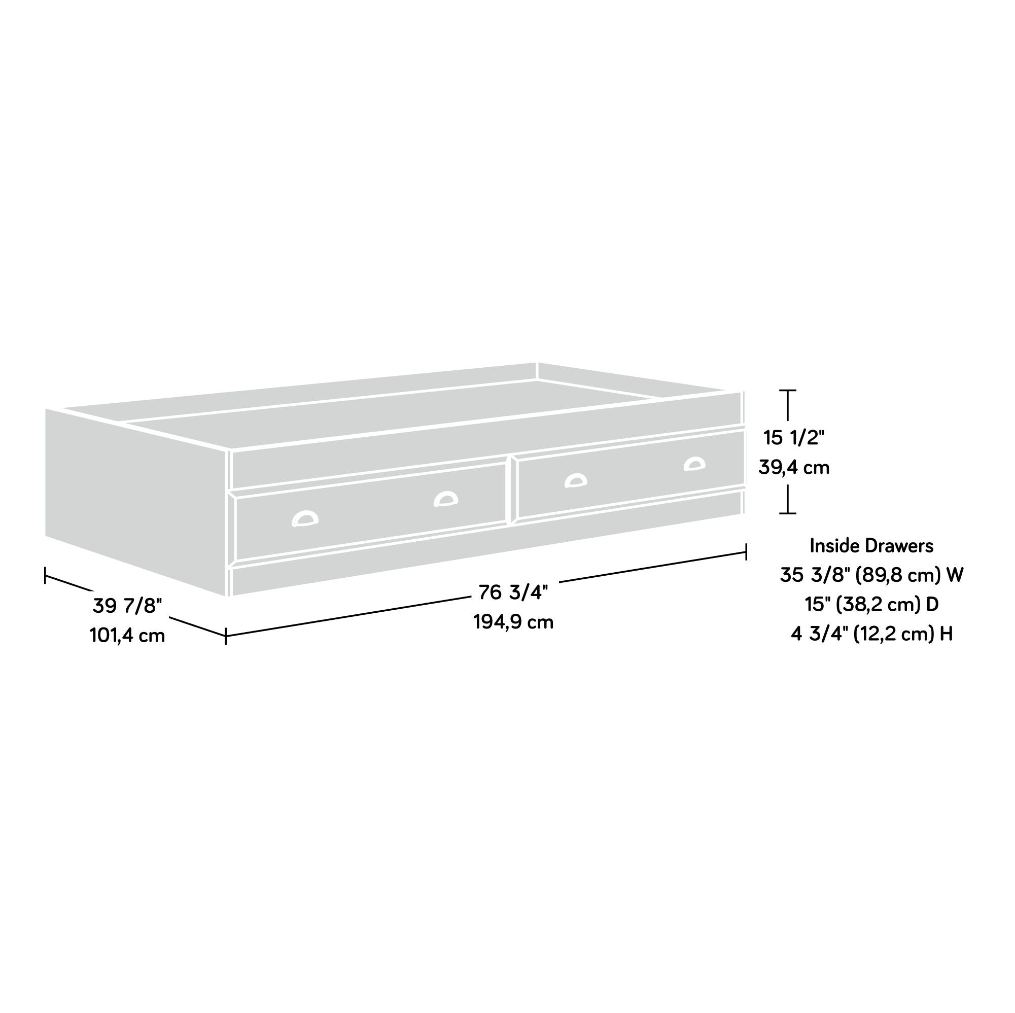 Shoal Creek Twin Mate's Bed in Soft White