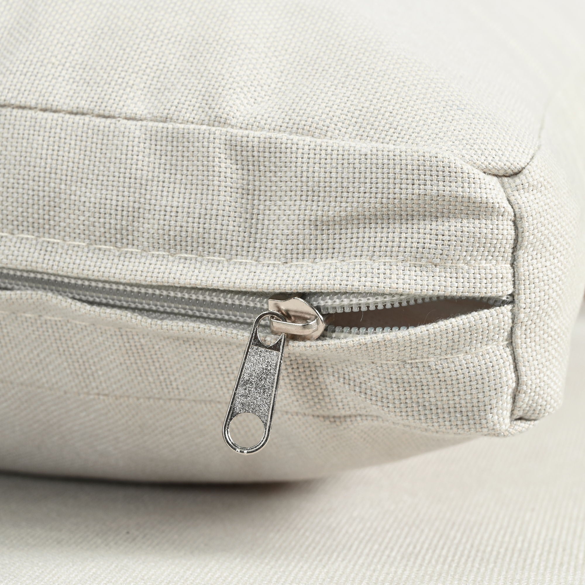 6 Piece Patio Set, Half Moon Outdoor Sectional Sofa With 2 High Low Coffee Tables, 4 Pillows & Cushions