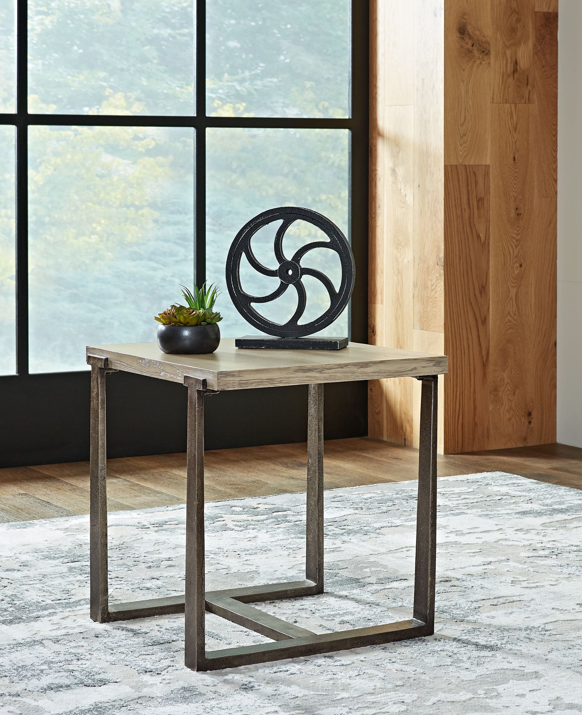 Signature Design by Ashley® Dalenville - Gray - Rectangular End Table | Meri Furniture