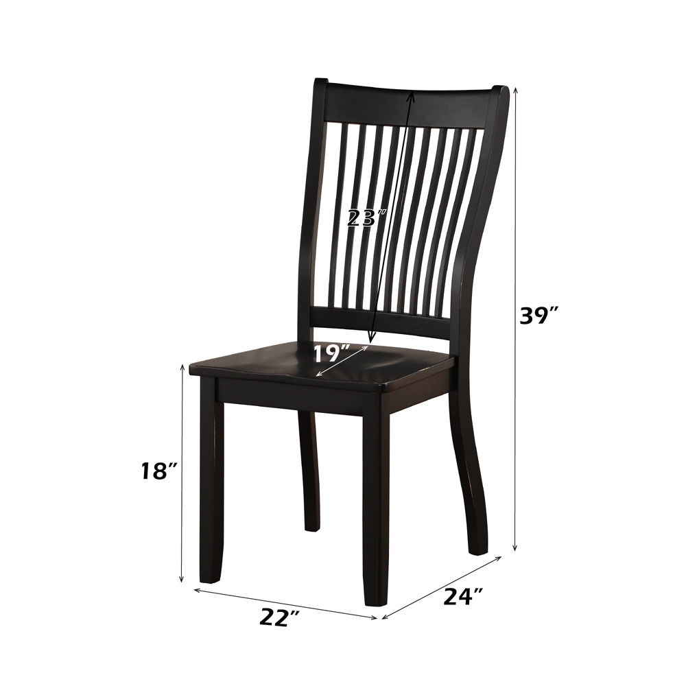 Renske - Side Chair Set of 2) - Black