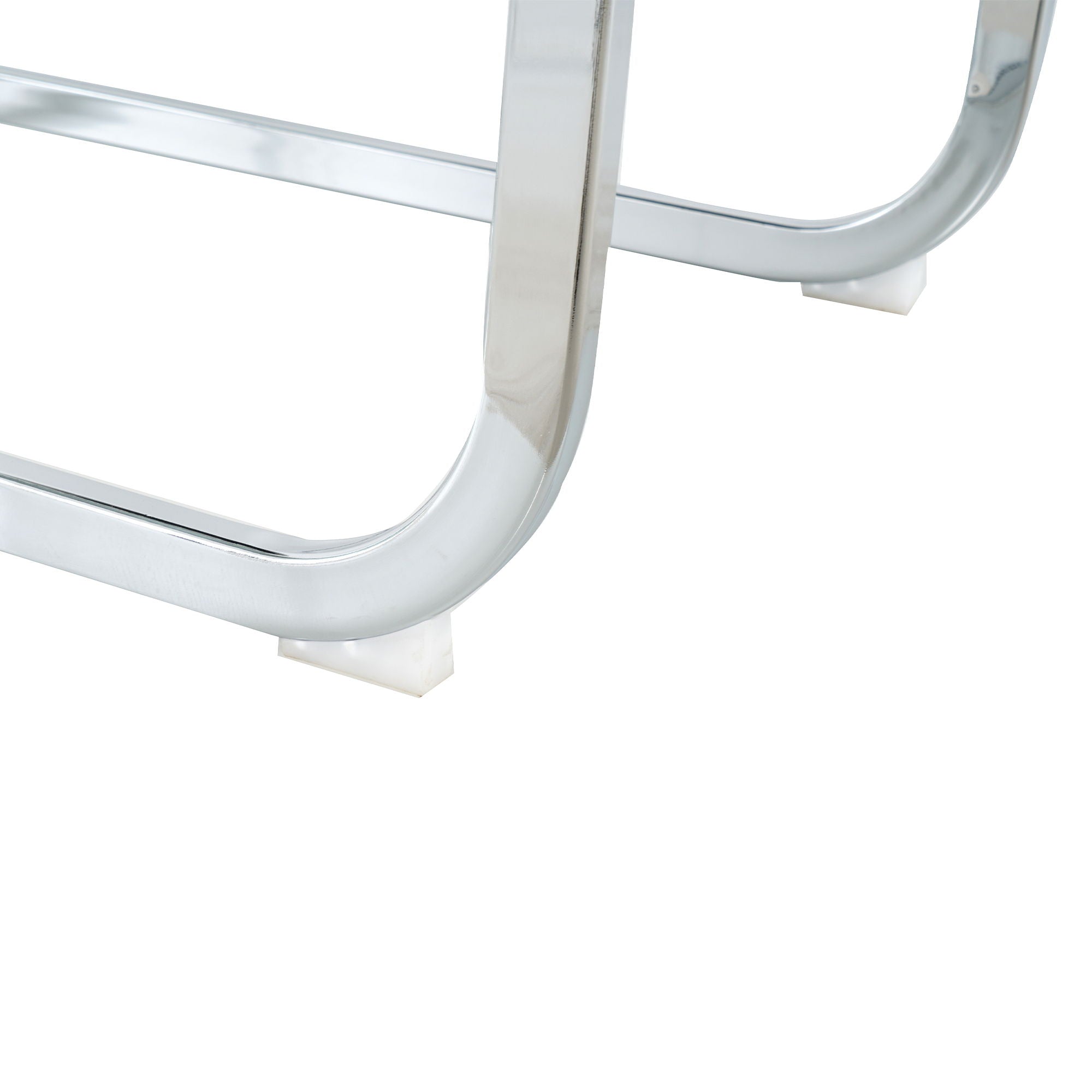 Modern Dining Chairs With Padded Seat And Metal Legs