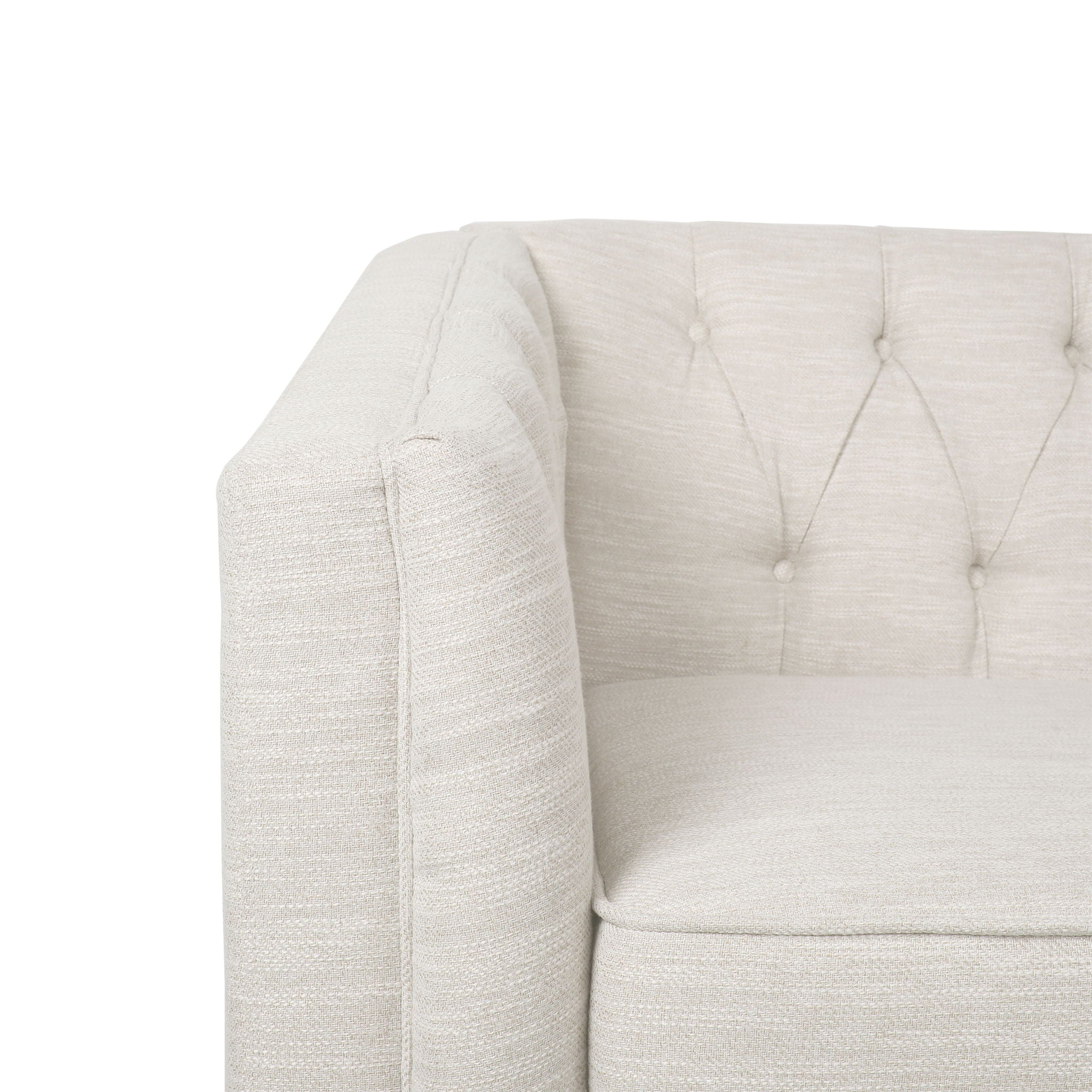 Sophisticated Loveseat With Diamond Stitched Detailing