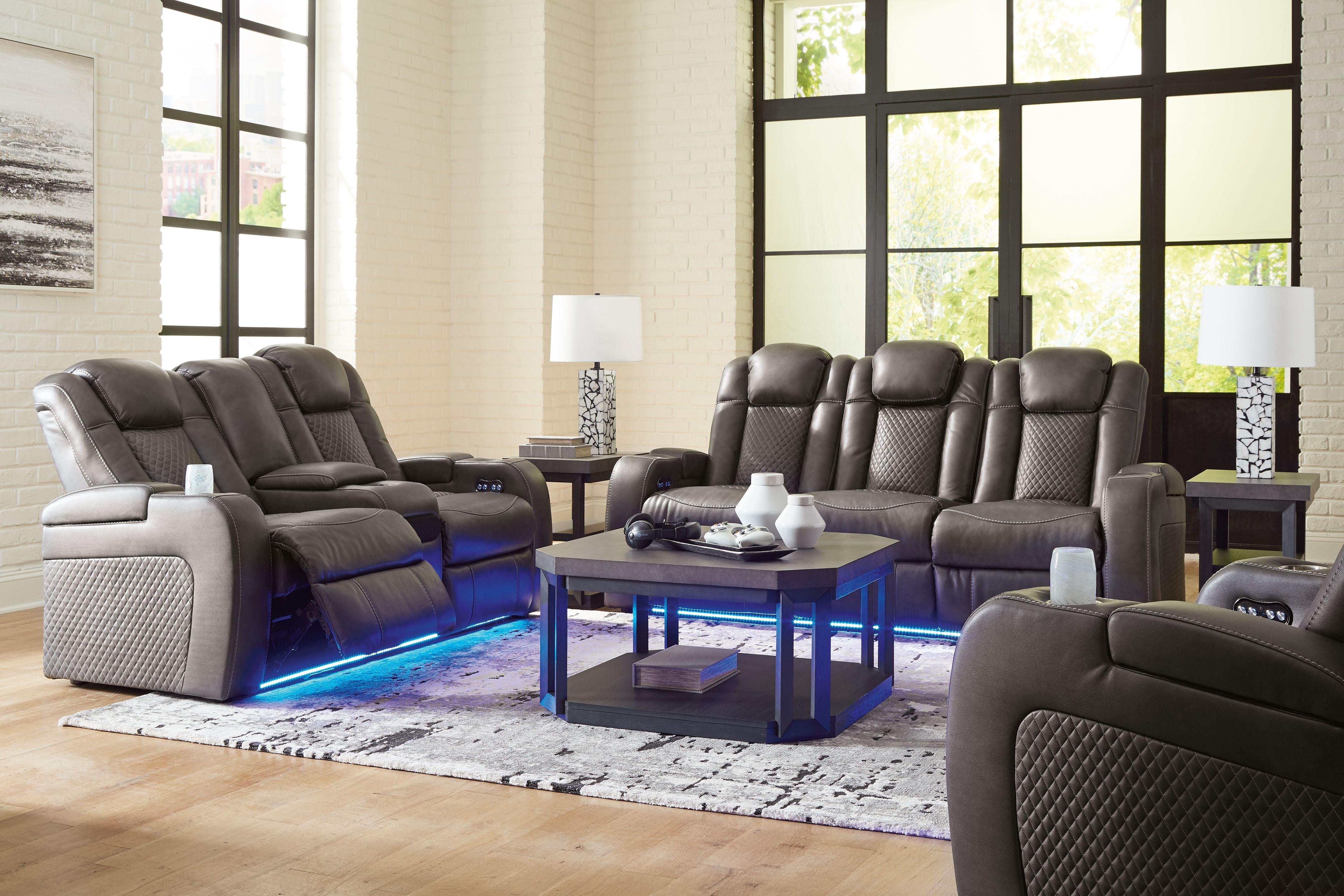 Signature Design by Ashley® Fyne-dyme - Reclining Living Room Set | Meri Furniture
