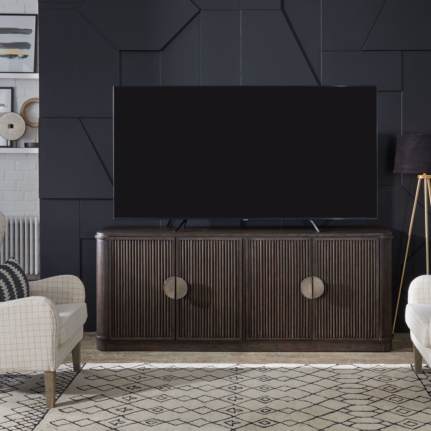 Liberty Furniture City View - 82" TV Console - Coffee Bean | Meri Furniture