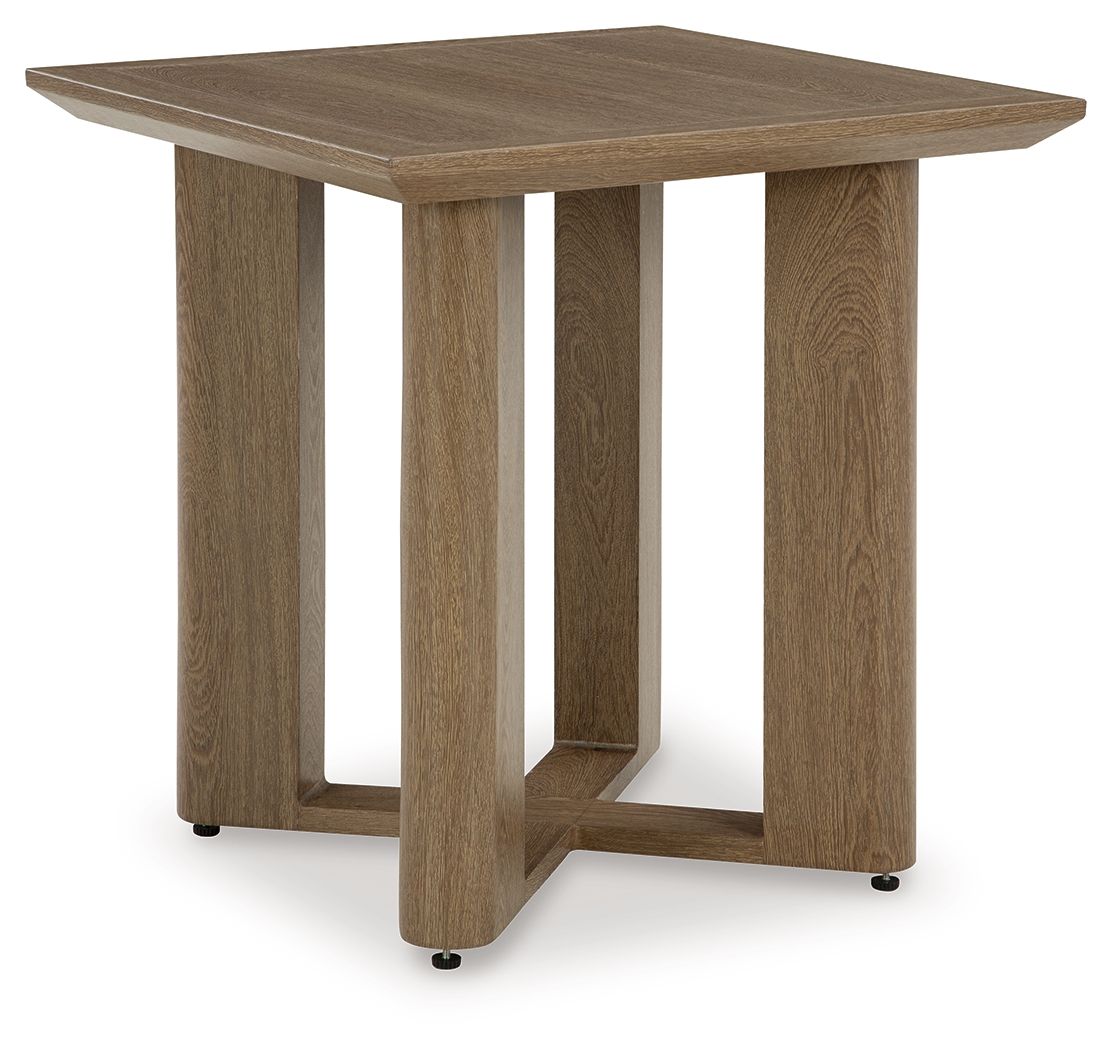 Signature Design by Ashley® Serene Bay - Dark Brown - Square End Table | Meri Furniture