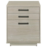 Loomis - 3-Drawer Home Office File Cabinet - Whitewashed Gray