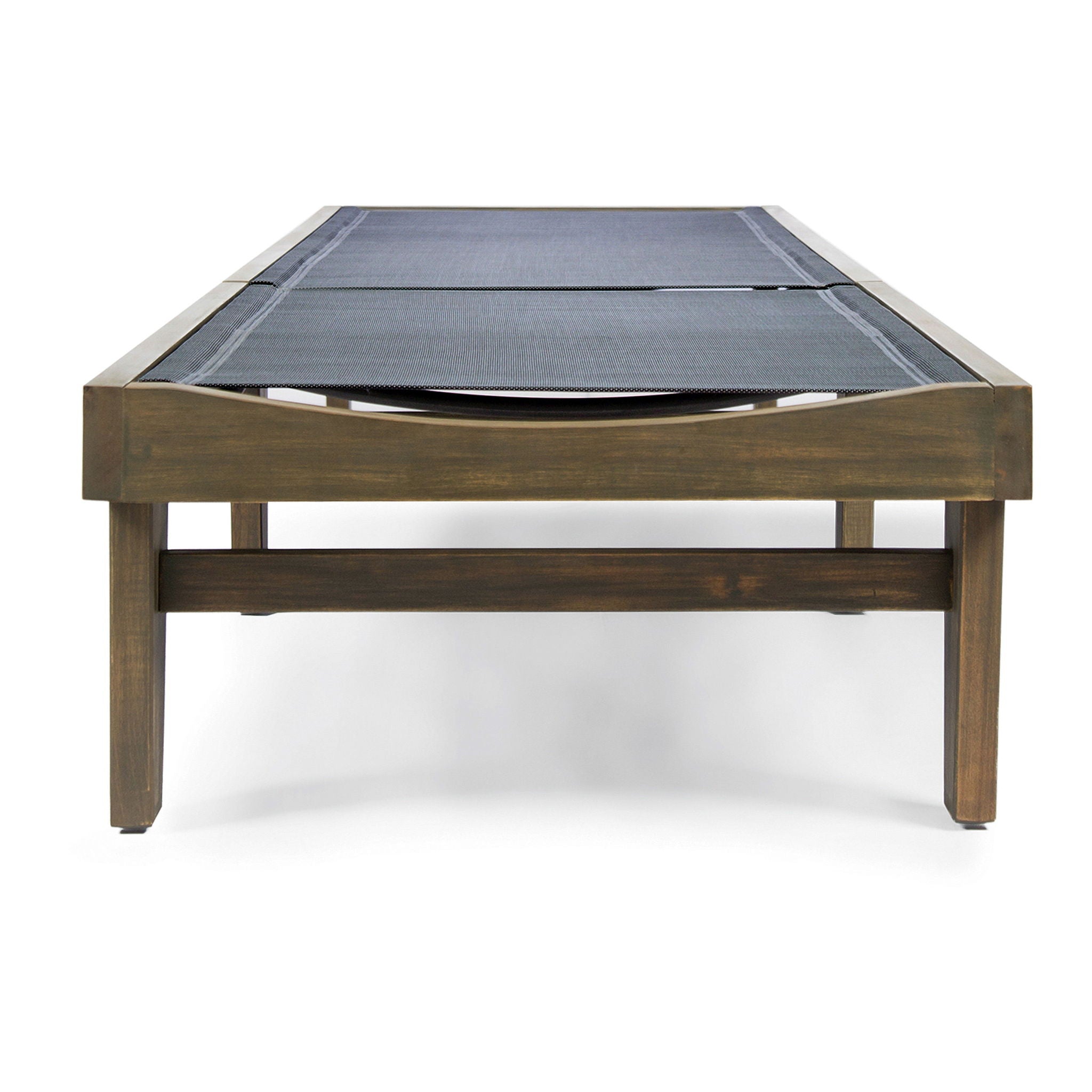 Summerland Chaise Lounge Dark Mesh Outdoor Seating - Dark Gray