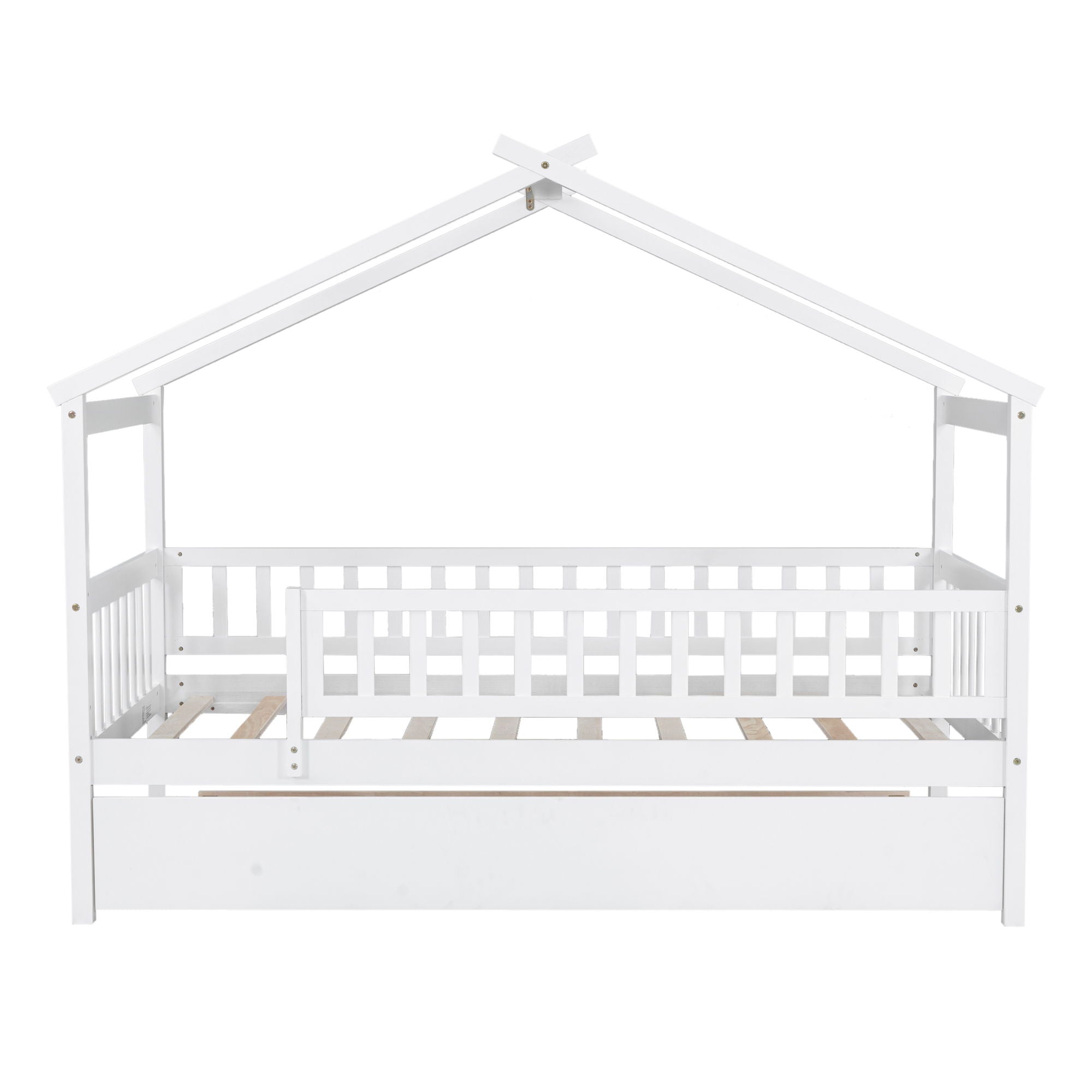 Creativity House Bed With Twin Size Trundle