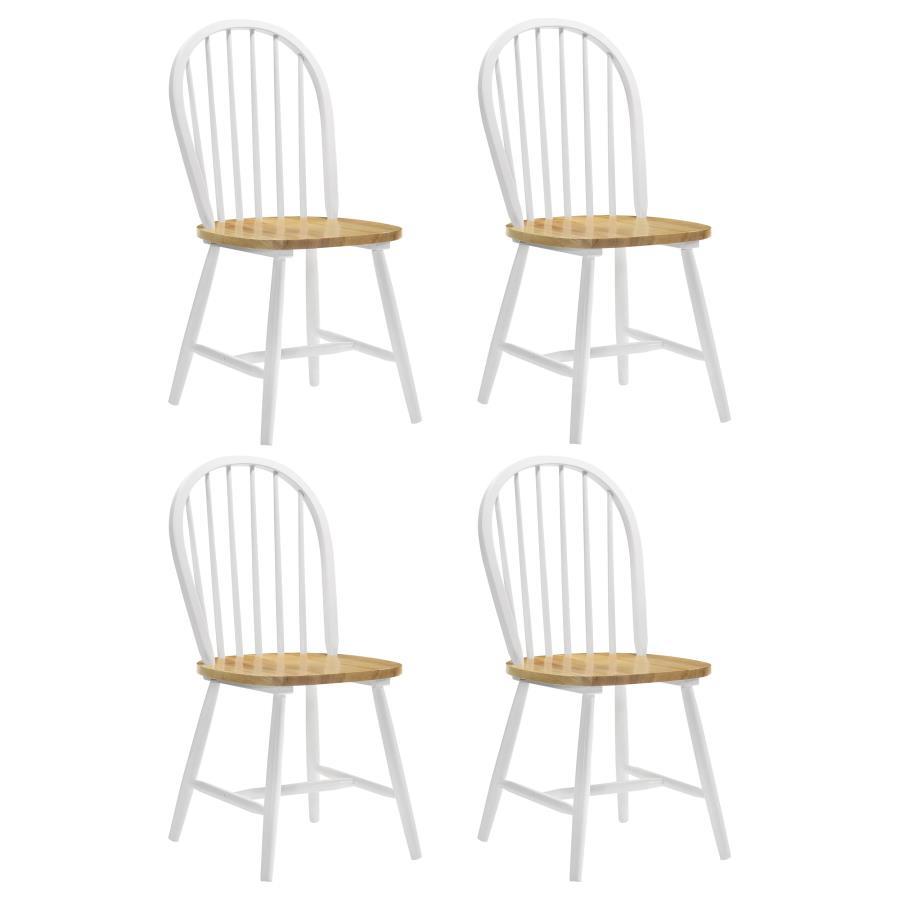 Coaster Fine Furniture Cinder - Wood Dining Side Chair (Set of 4) - White | Meri Furniture