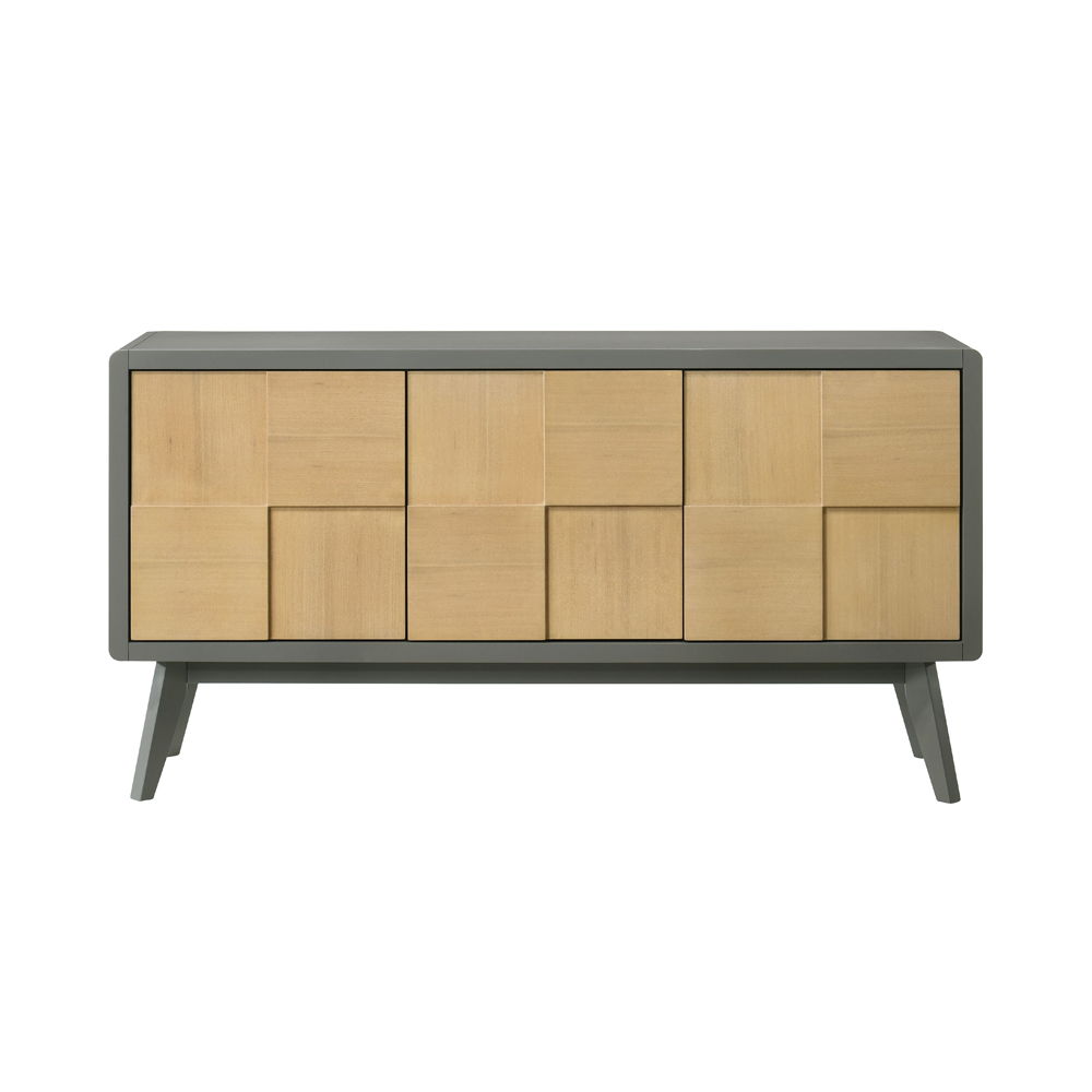 ACME Blayde - Server - Light Gray & Natural Finish | Meri Furniture