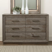Liberty Furniture Horizons - 6 Drawer Dresser - Gray | Meri Furniture