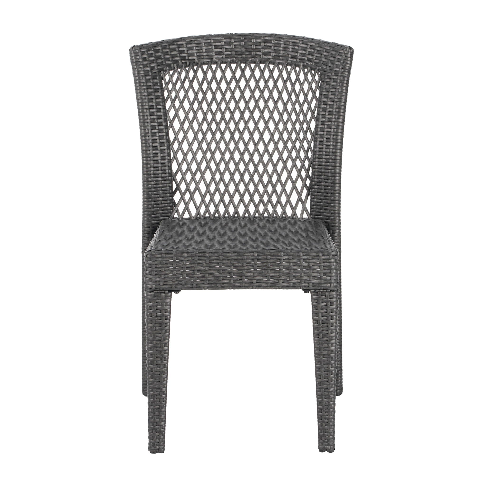 Farley - Stacking Sidechair (Set of 2) With Open Backrests - Gray