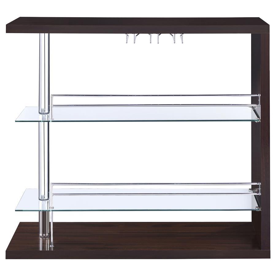 Coaster Fine Furniture Prescott - Rectangular 2-Shelf Bar Unit | Meri Furniture