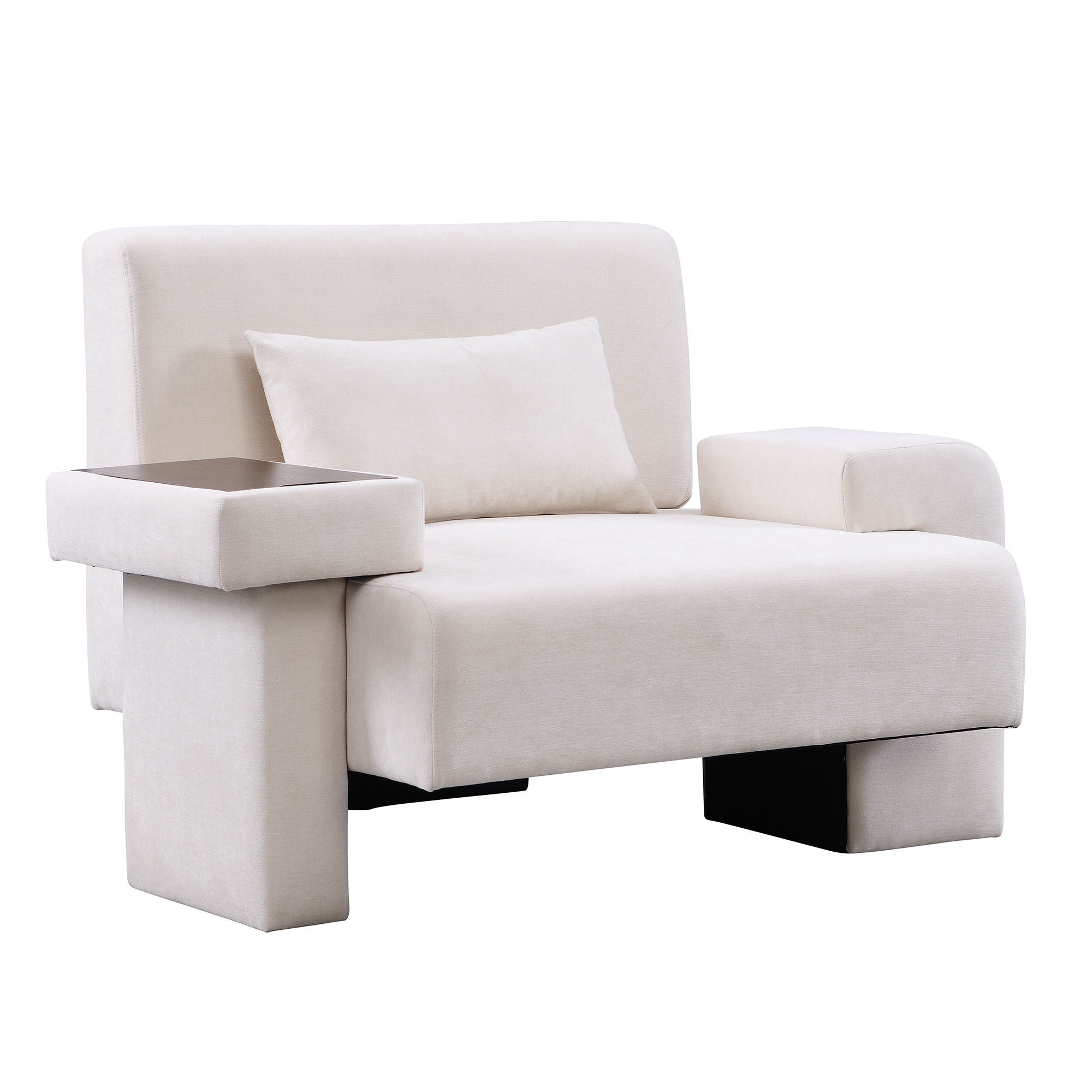 Modern Oversized Armchair With Soft Cushion For Living Room