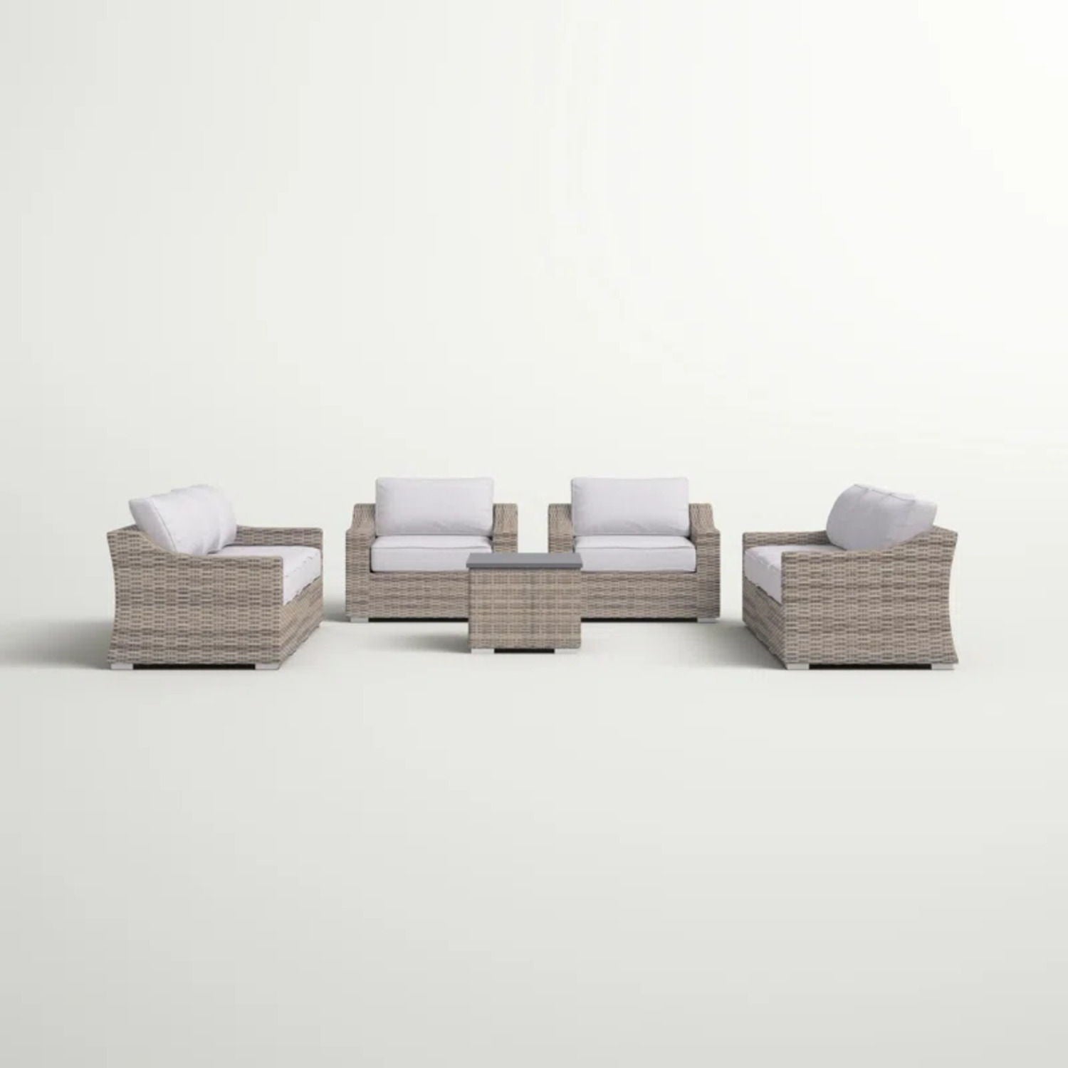 Stylish Sofa Seating Group With Cushions Perfect For Outdoor Gatherings