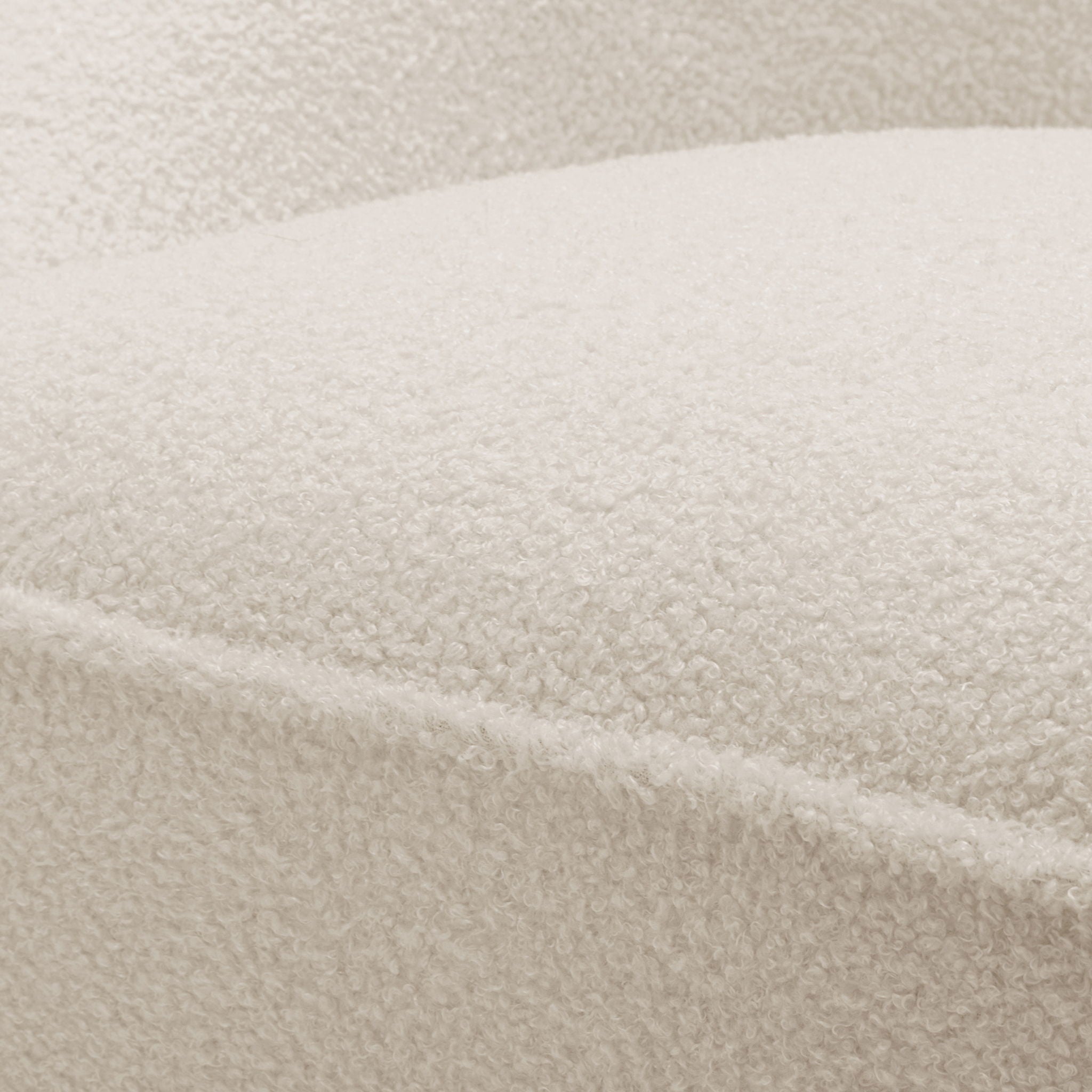 Anson - Swivel Chair With Soft Rounded Back - Off White