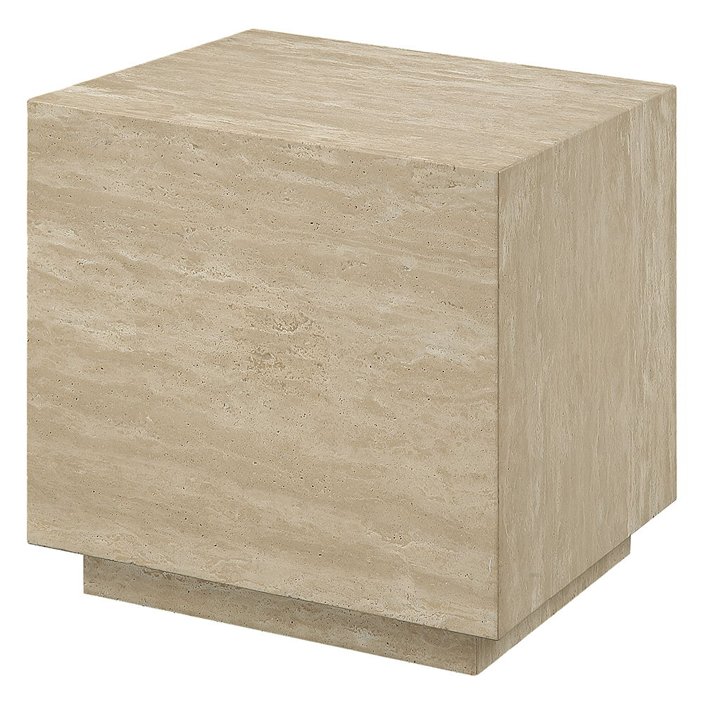 ACME Deon - End Table - Beige Travertine | Meri Furniture