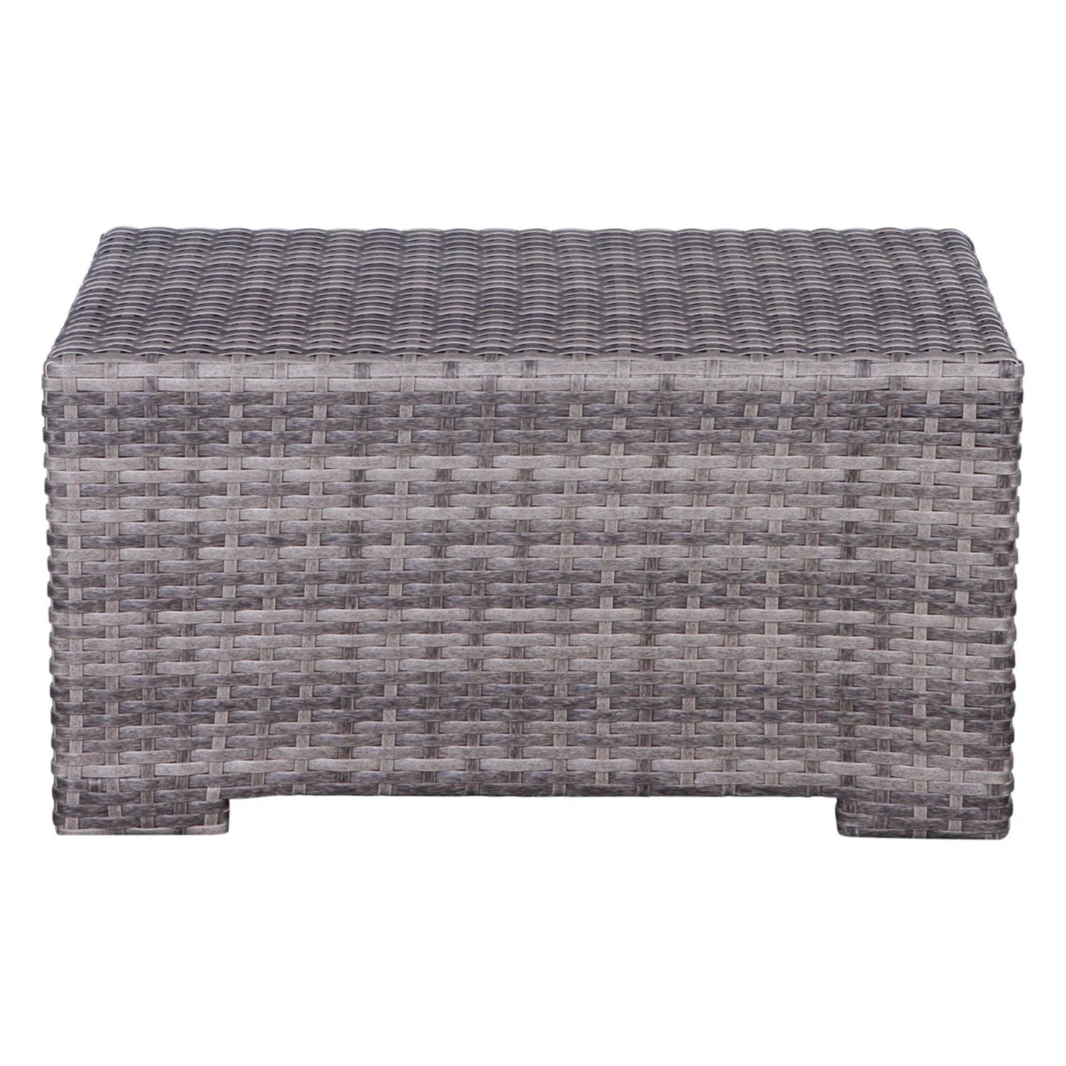 Outdoor 6 Person Wicker Seating Group With Cushions - Gray Mix
