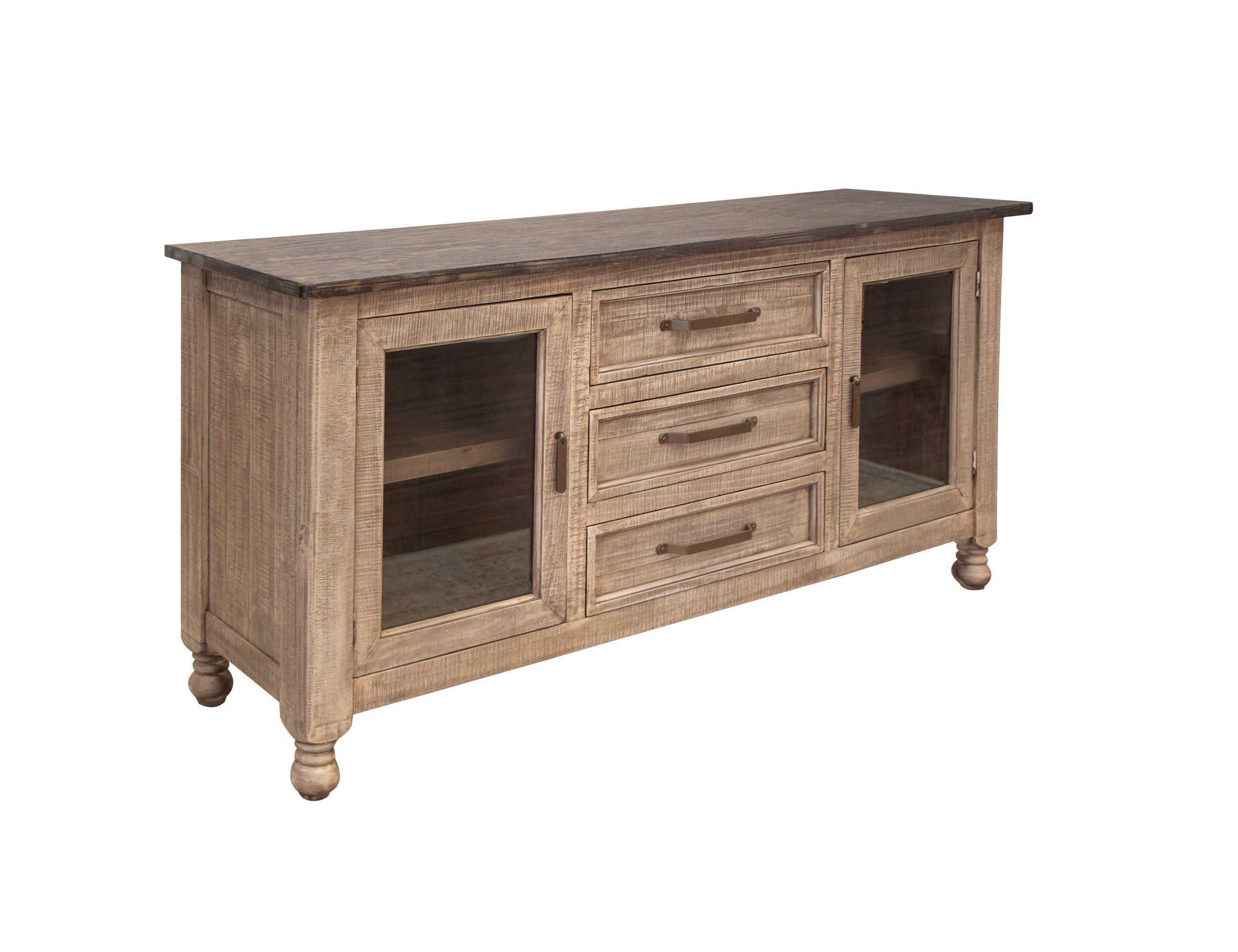 International Furniture Direct Natural Stone - Buffet - Taupe Brown | Meri Furniture