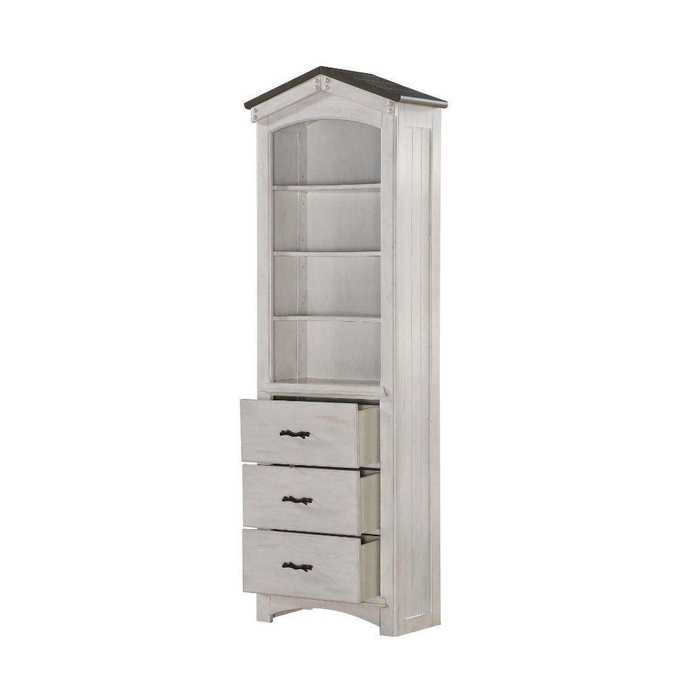 ACME This Tree House Bookcase Cabinet will be a great addition to the matching loft bed. The design is unique and beautiful. Featuring abundant storage spaces, this cabinet will sure to accompany perfectly with the bed. | Meri Furniture