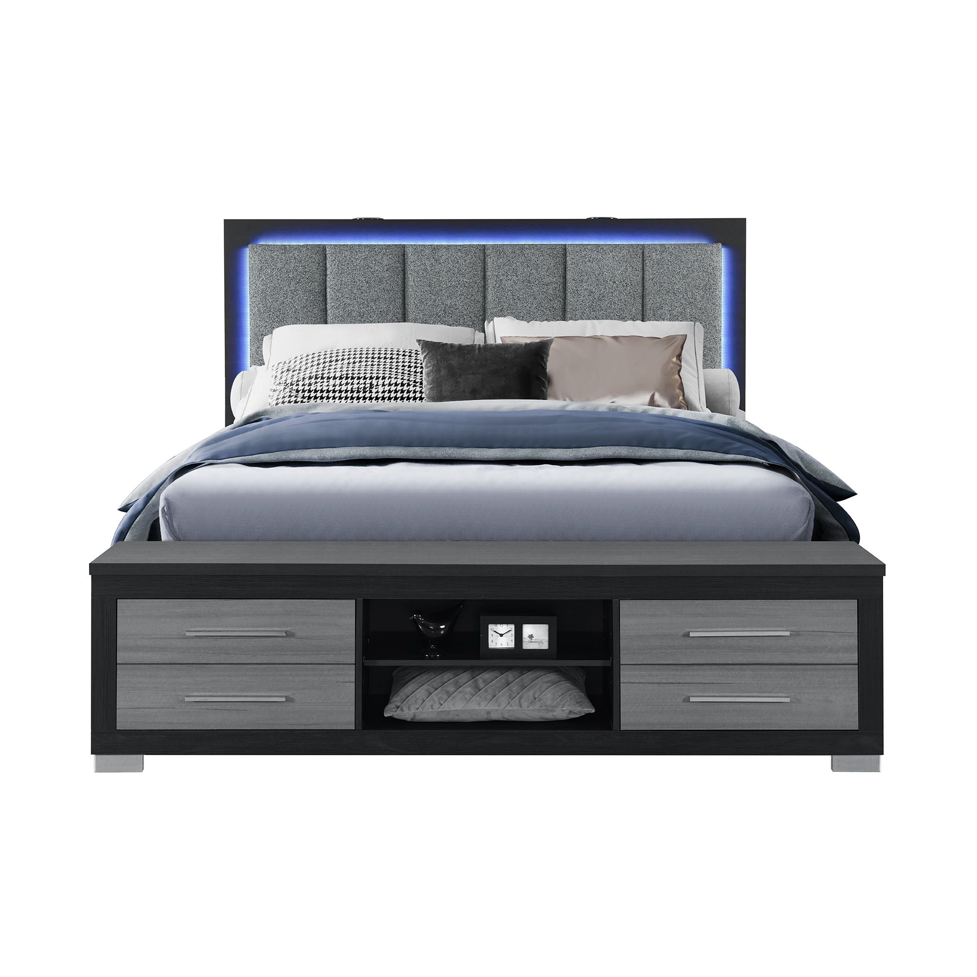 Messa - Bed With Storage Features And LED Lighting